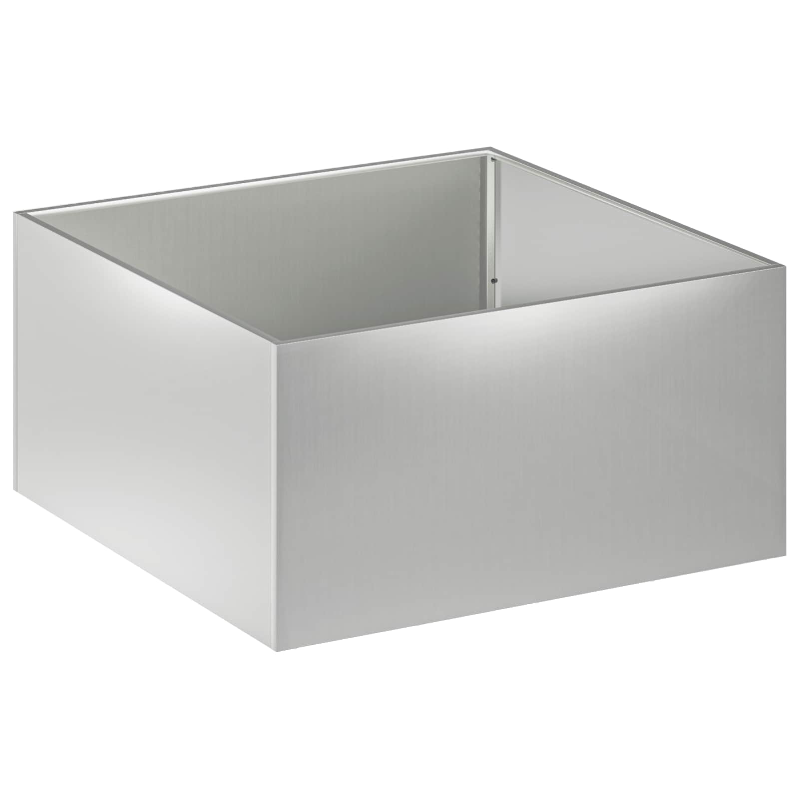 Aia istutuspot 2 tk Hõbedane 60 x 60 x 40 cm Tsingitud teras