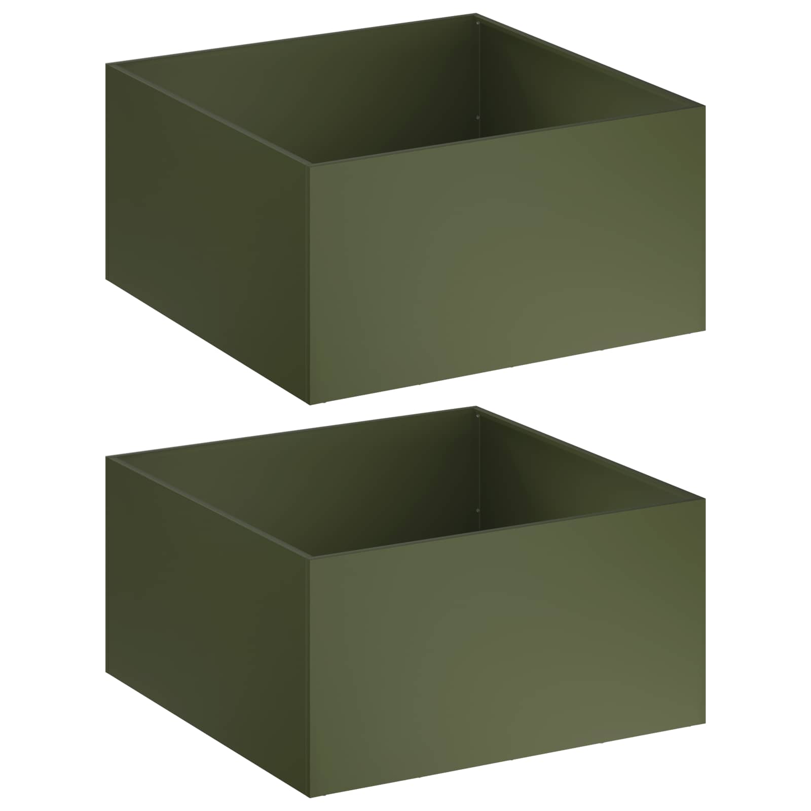 Aia istutuspot 2 tk Oliiviroheline 80 x 80 x 40 cm