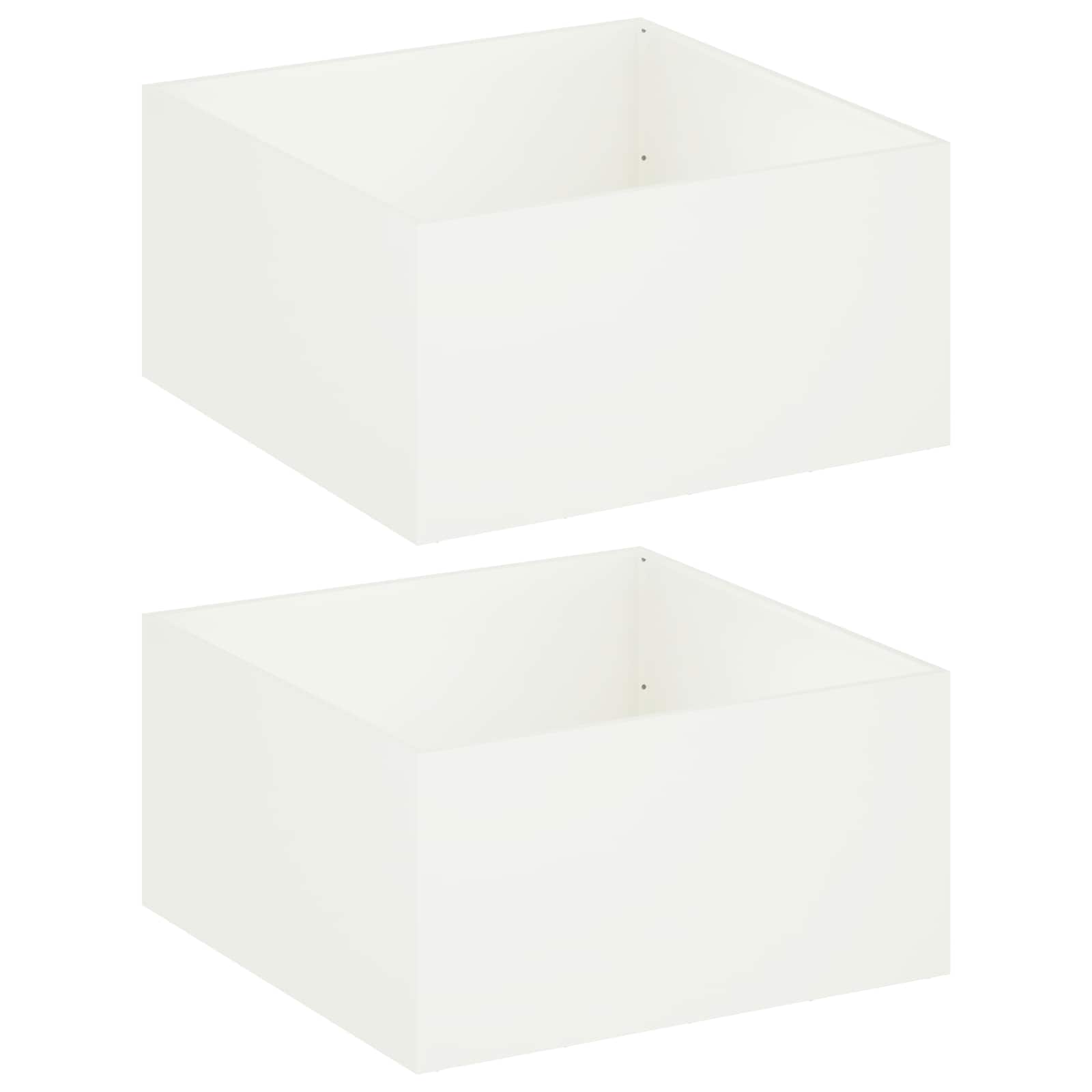 Aia istutuspot 2 tk Valge 100 x 100 x 40 cm