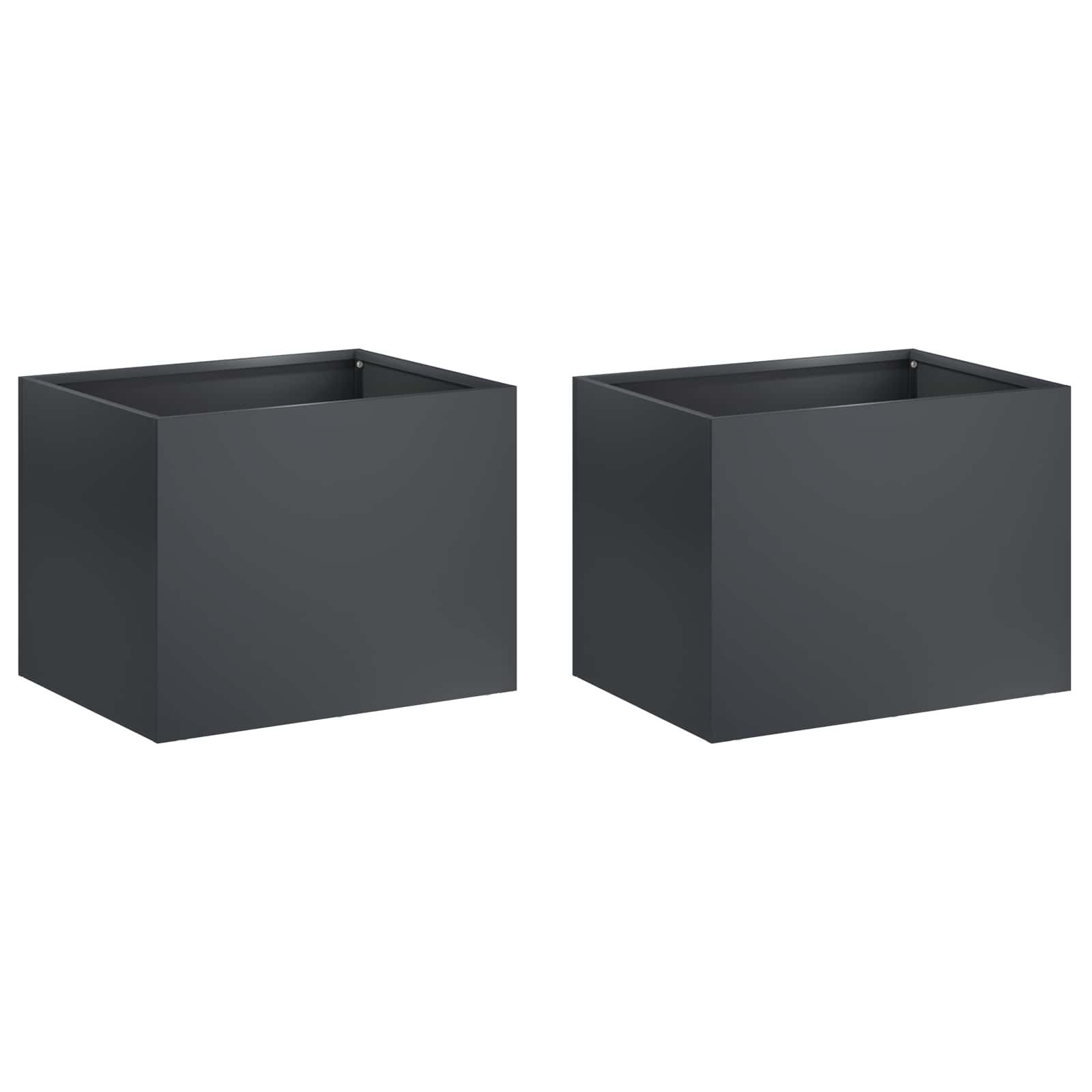 Aia istutuspot 2 tk Antratsiit 40 x 30 x 30 cm