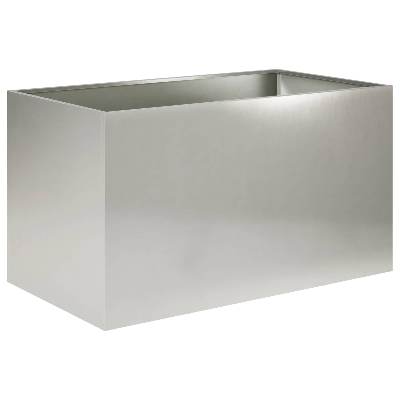 Aia istutuspot 2 tk Hõbedane 80 x 50 x 50 cm Roostevaba teras