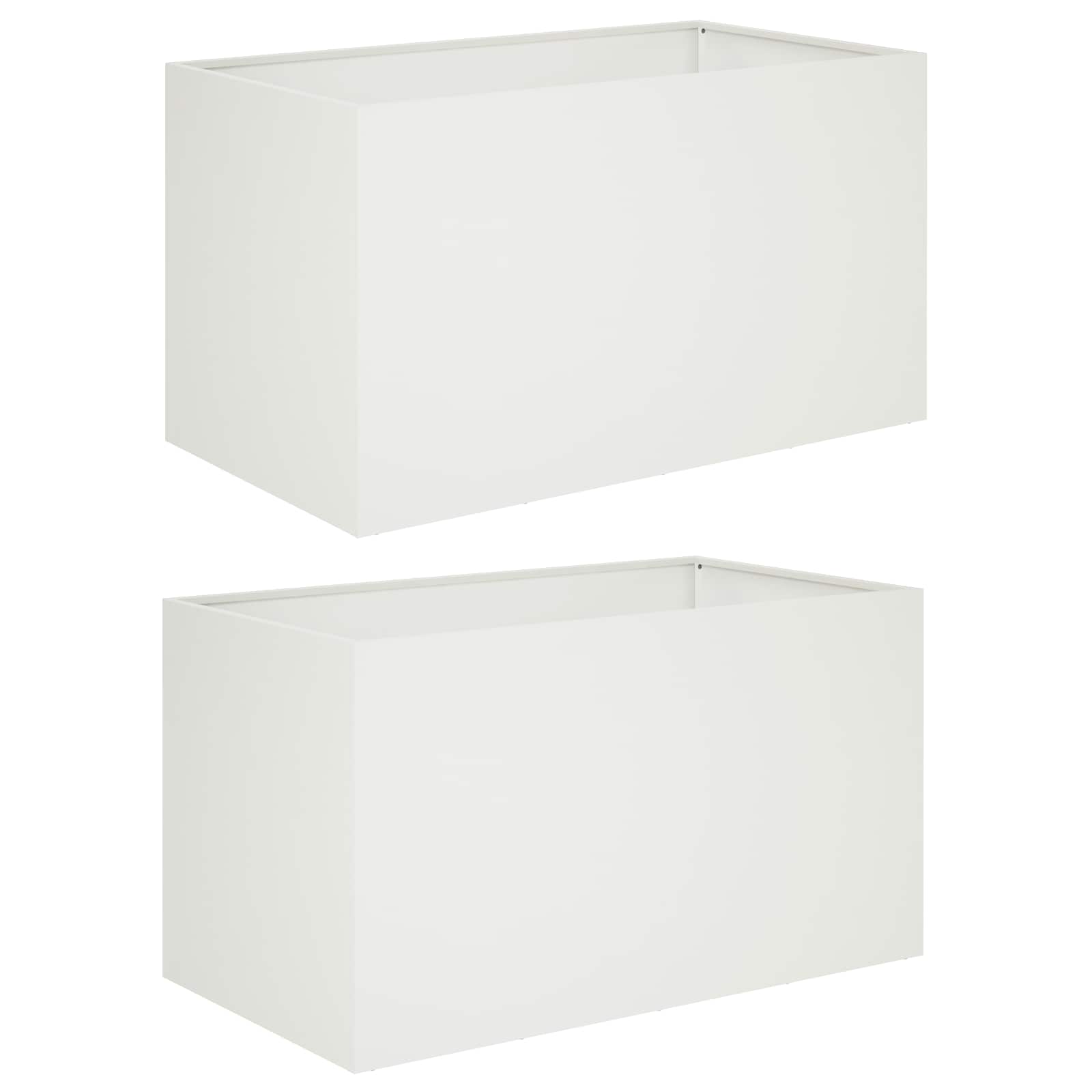 Aia istutuspot 2 tk Valge 100 x 50 x 50 cm