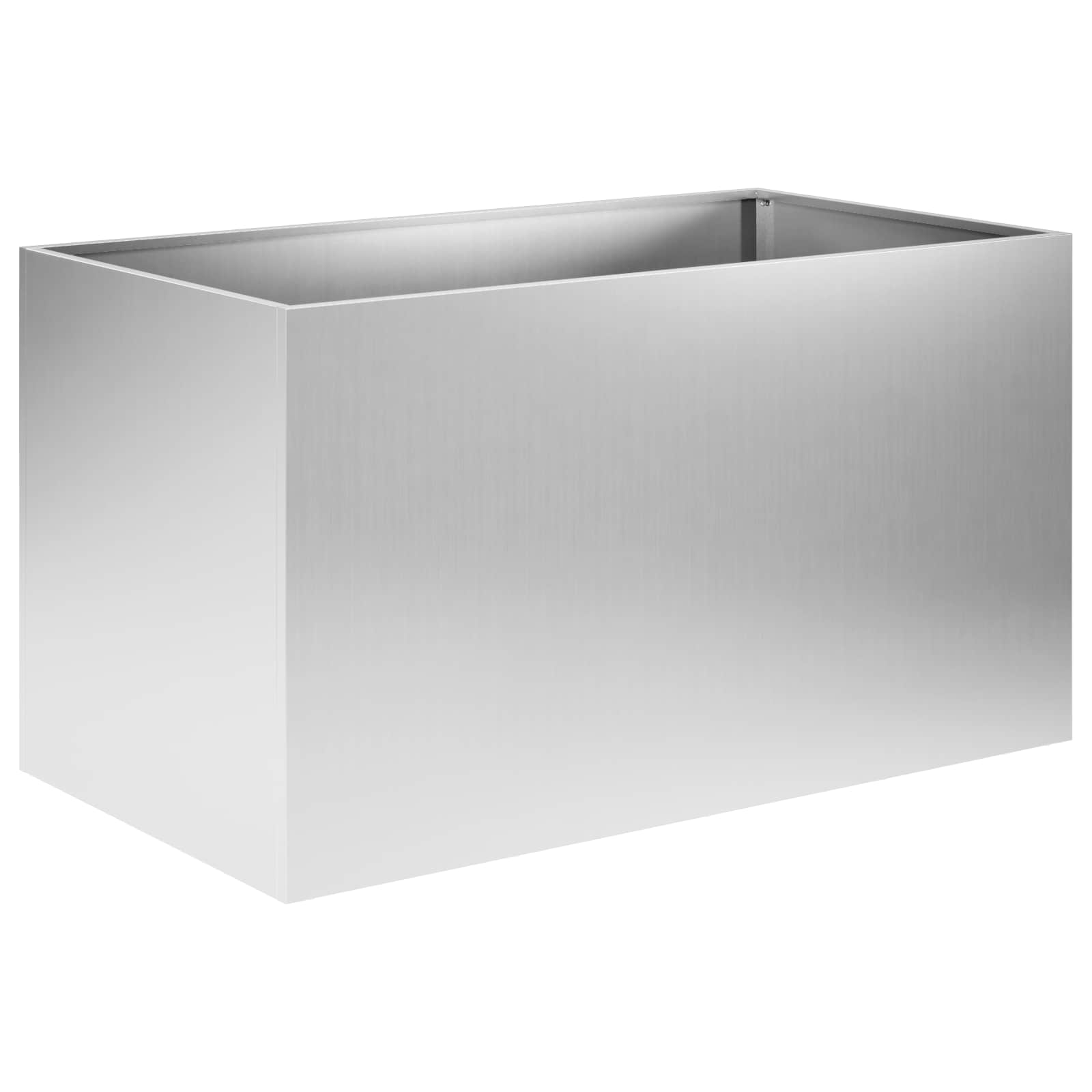 Aia istutuspot 2 tk Hõbedane 100 x 50 x 50 cm Tsingitud teras