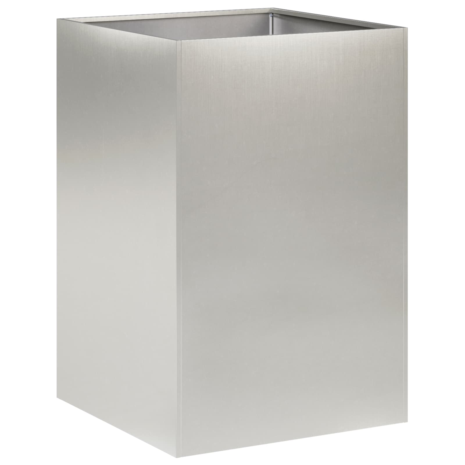 Aia istutuspot 2 tk Hõbedane 40 x 40 x 75 cm Roostevaba teras