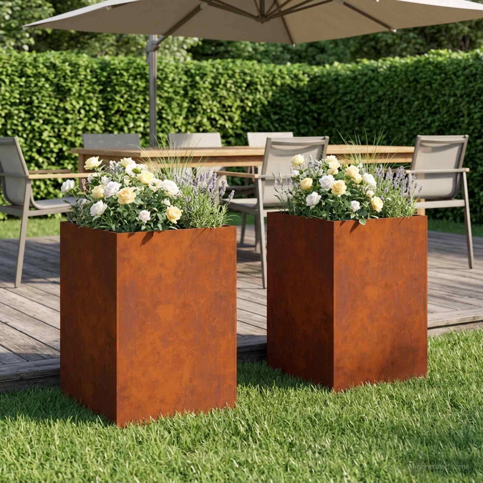 Aia istutuspot 2 tk Rooste 40 x 40 x 75 cm
