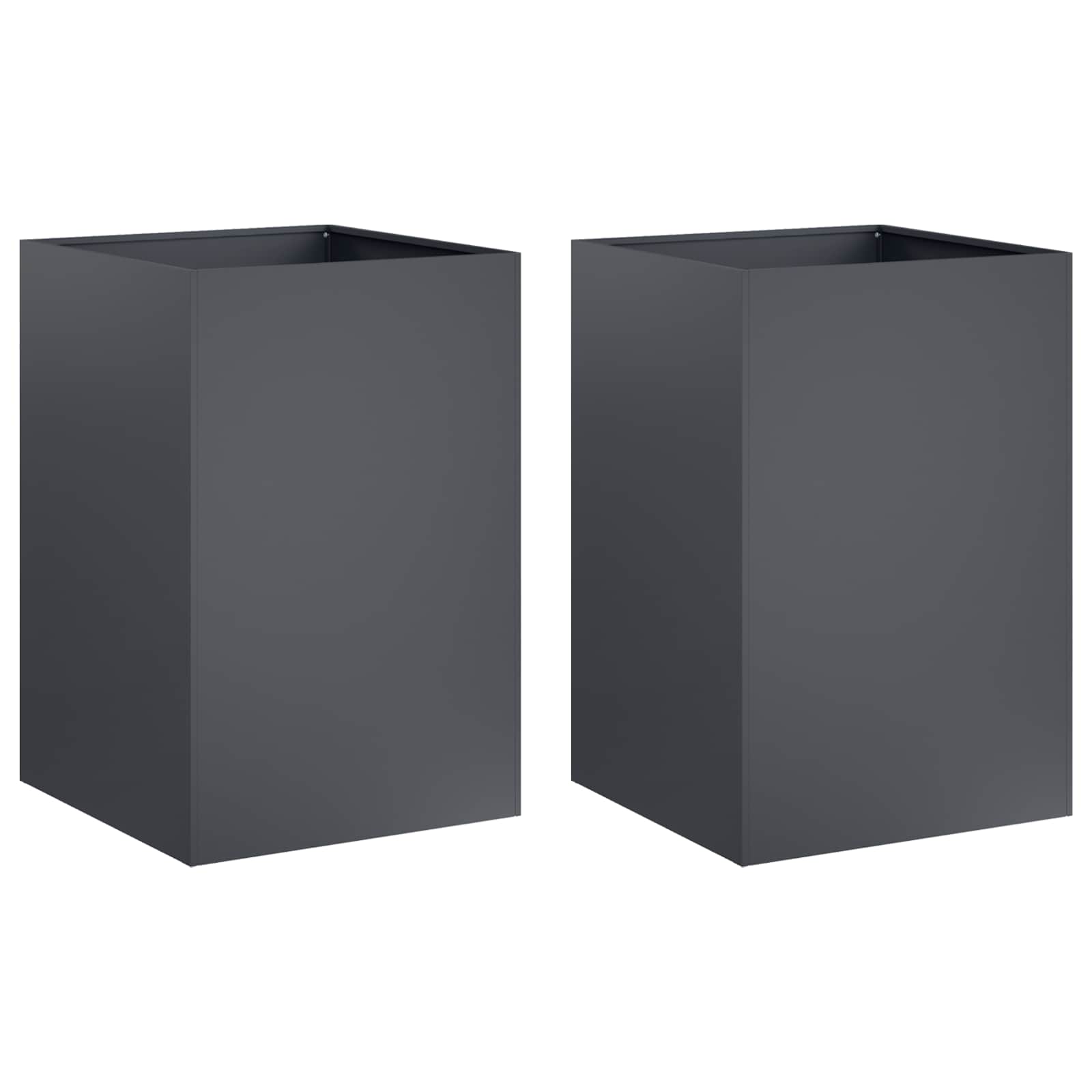 Aia istutuspot 2 tk Antratsiit 50 x 50 x 75 cm