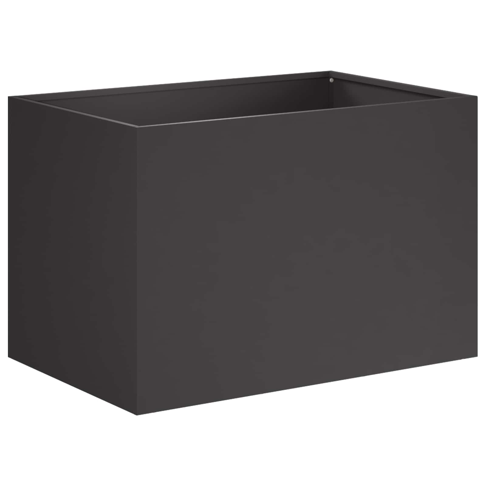 Aia istutuspot 2 tk Must 60 x 40 x 40 cm Külmvalmistatud teras