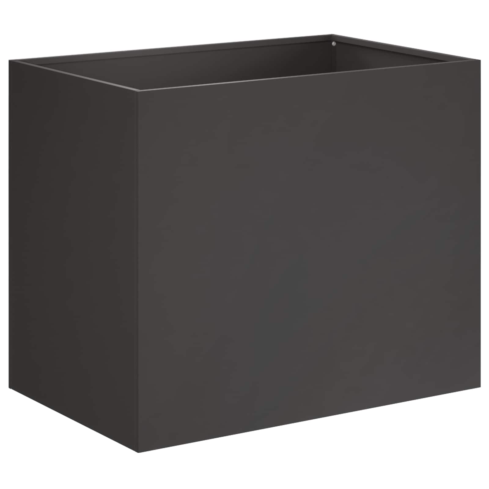 Aia istutuspot 2 tk Must 60 x 40 x 50 cm Külmvalmistatud teras