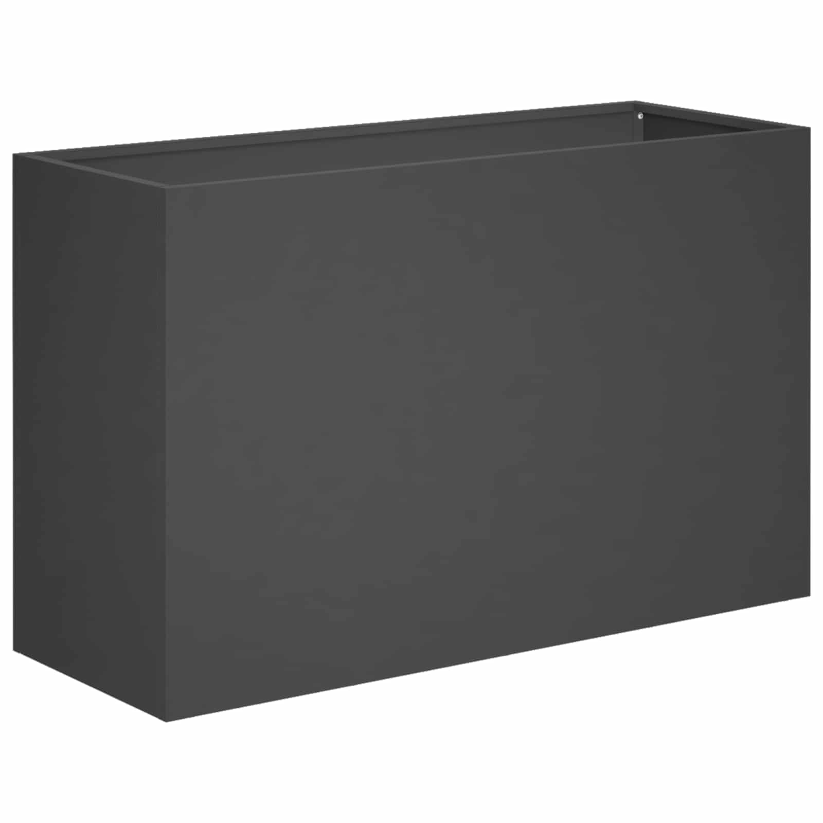 Aia istutuspot 2 tk Must 80 x 40 x 50 cm Külmvalmistatud teras