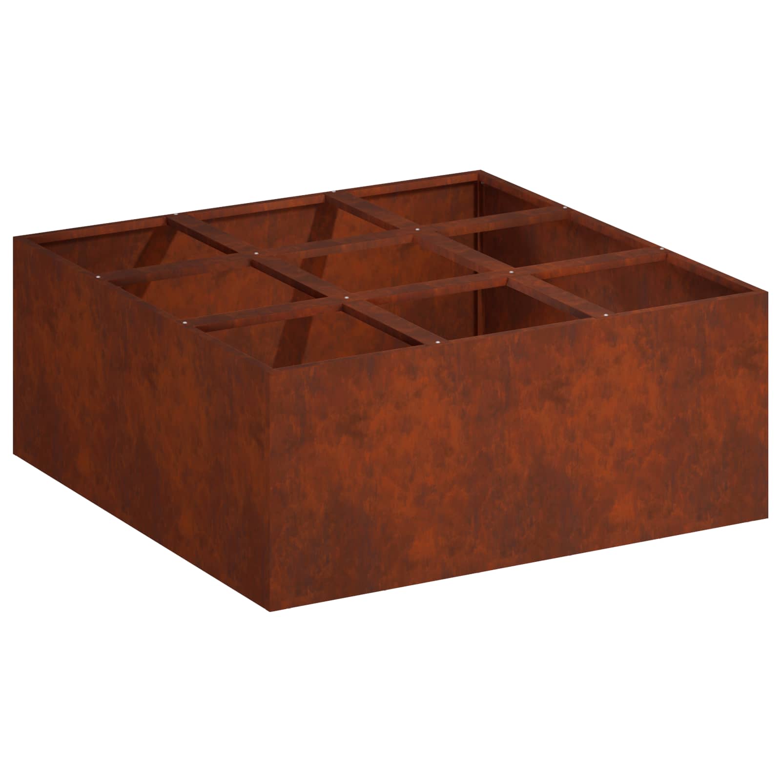 Aia istutuspot Rooste 100 x 100 x 40 cm Ilmastikukindel teras