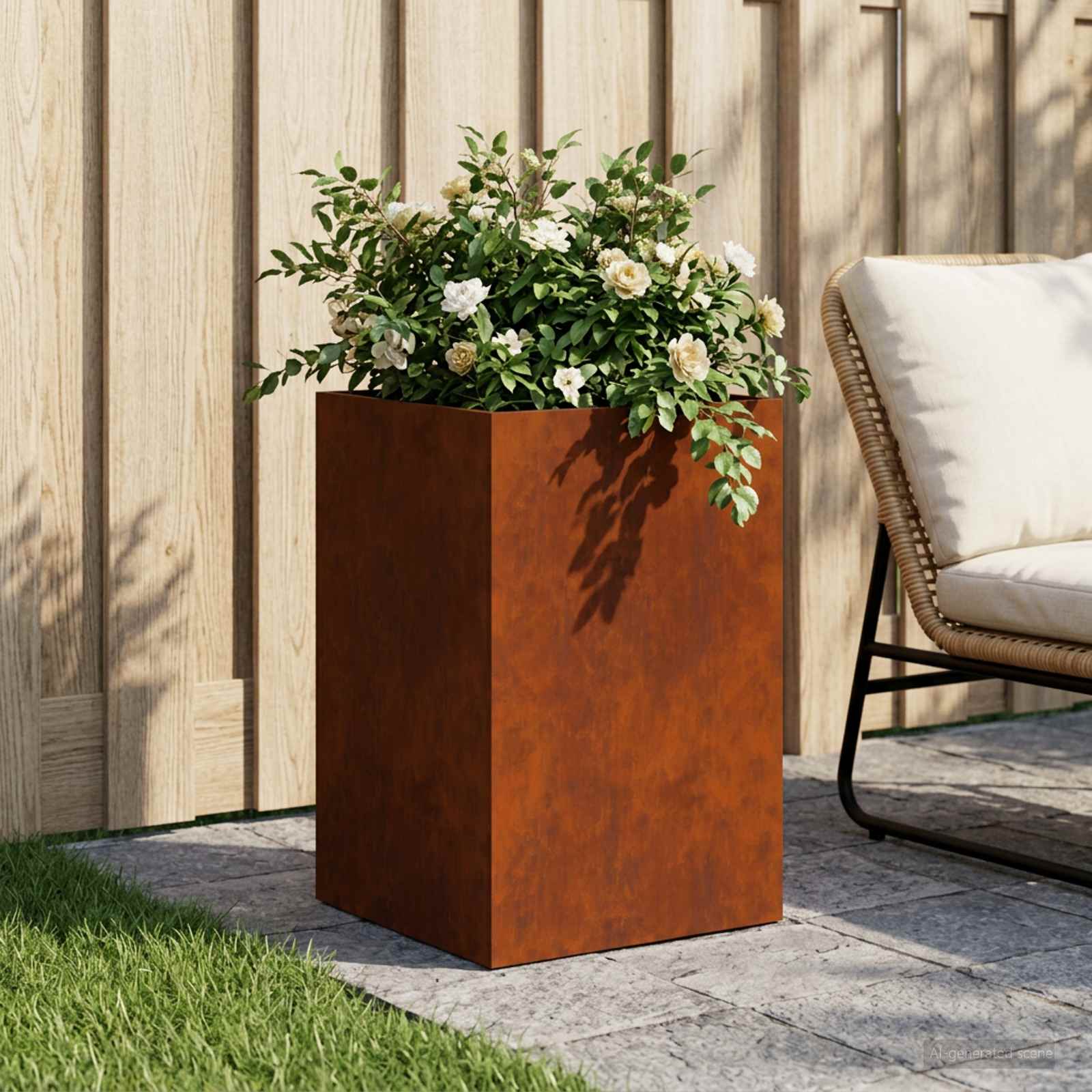Aia istutuspot Rooste 40 x 40 x 60 cm Ilmastikukindel teras