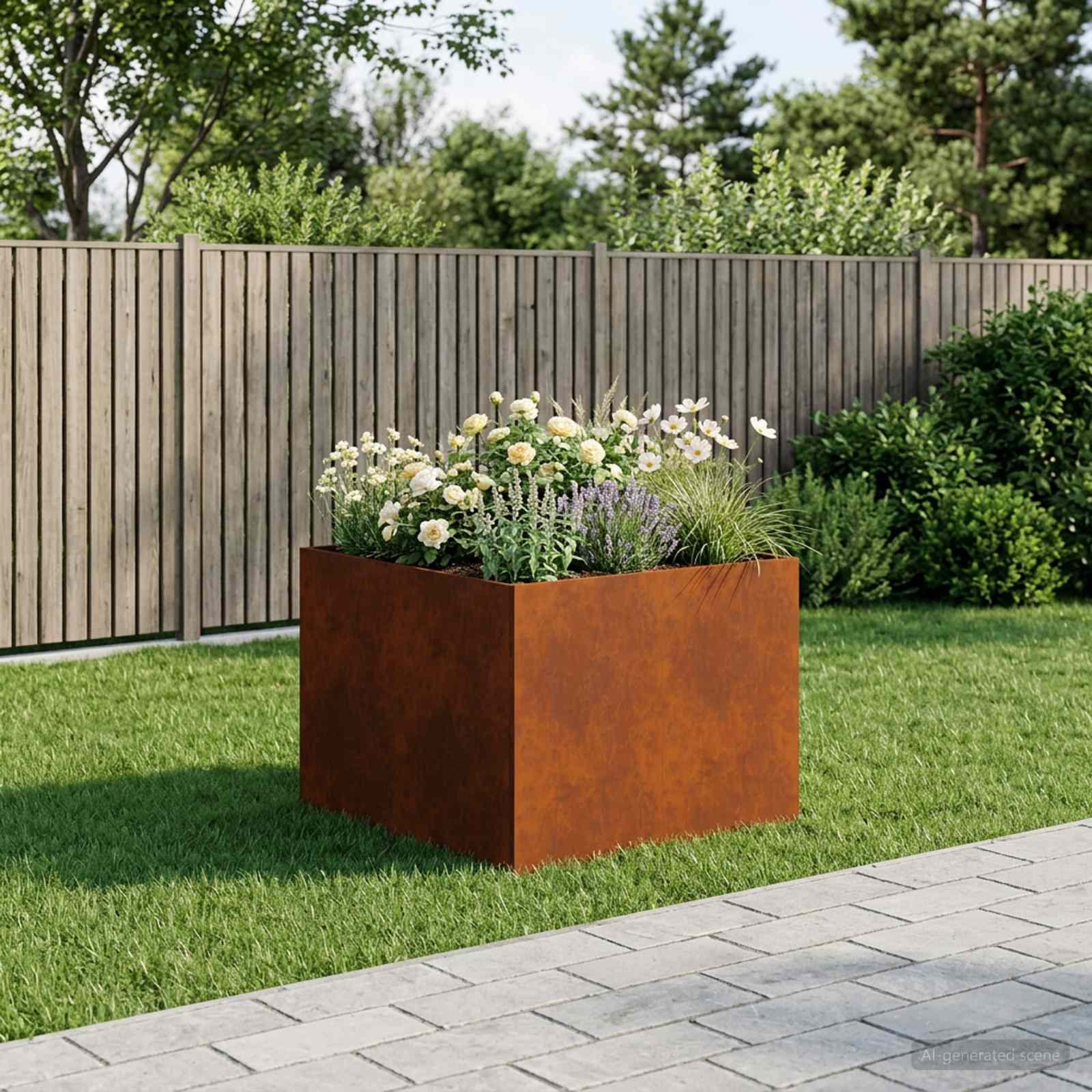 Aia istutuspot Rooste 80 x 80 x 60 cm Ilmastikukindel teras