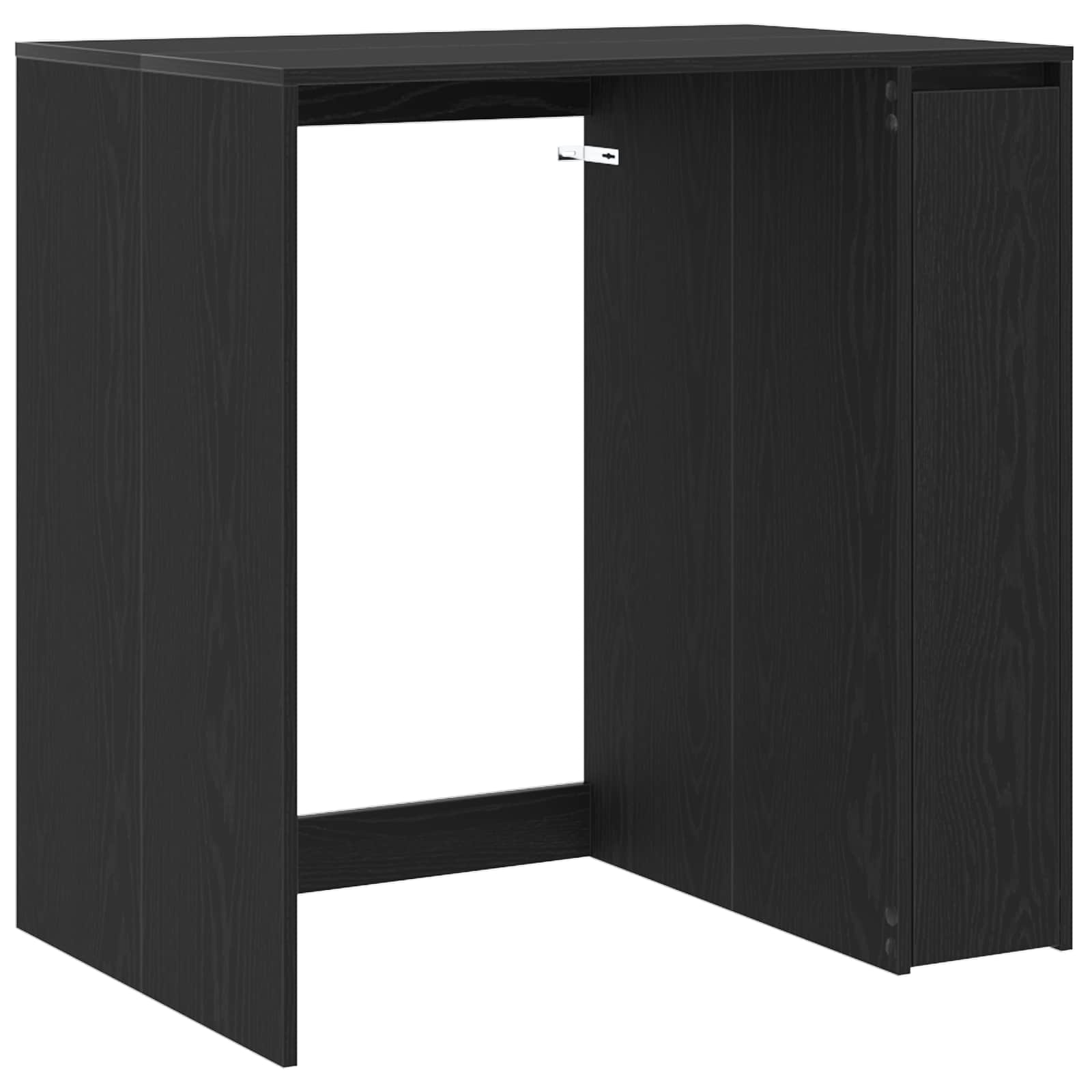 Pesumasina kapp uksega Must tamm 87 x 60 x 89 cm Tehispuit