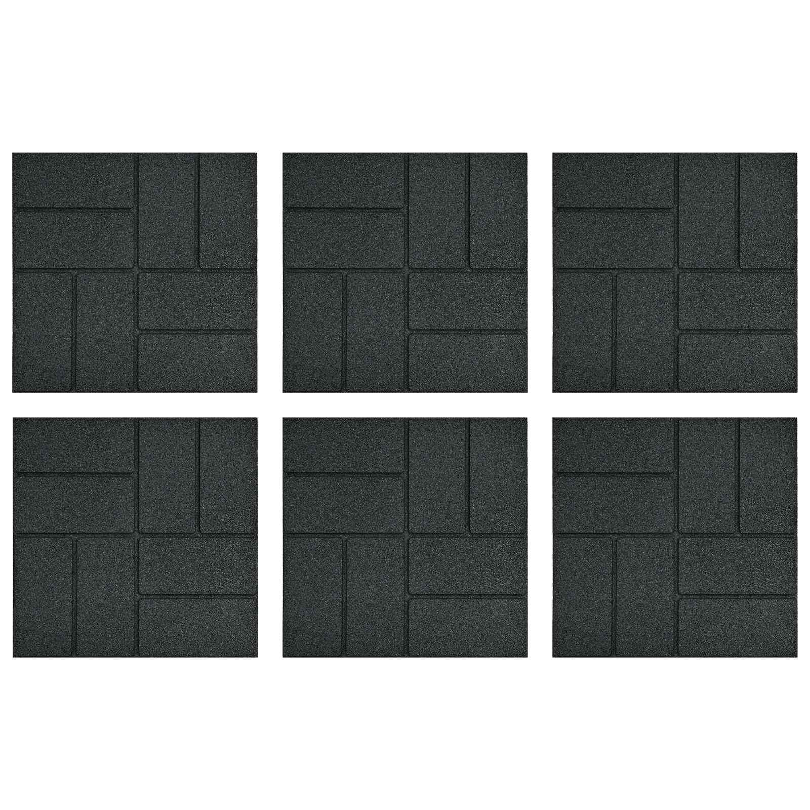 Sammukhind 6 tk Must 40,5 x 40,5 x 2 cm Kumm