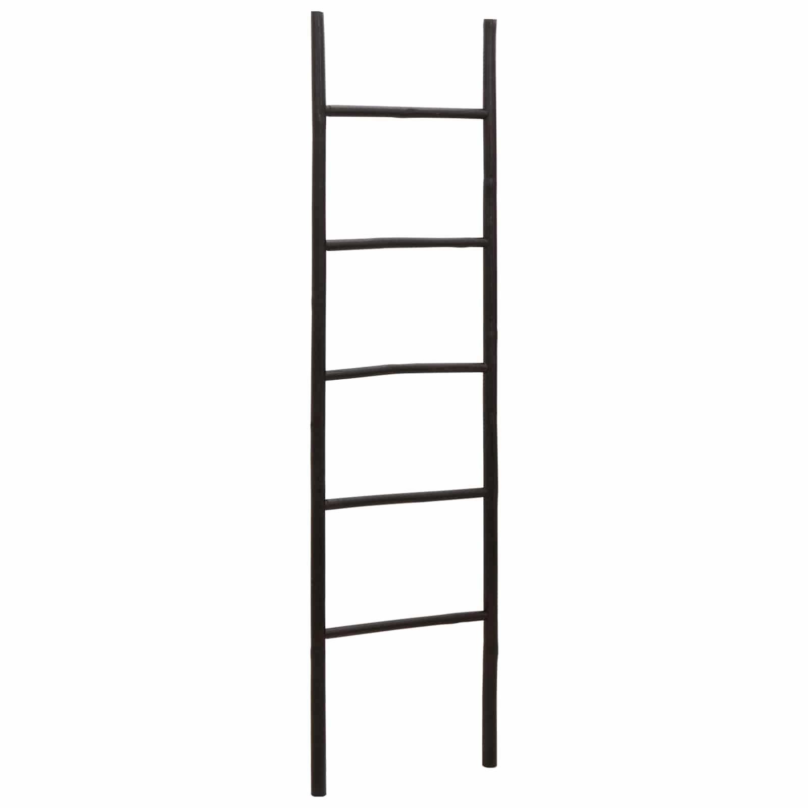 Tekikottide redel Must 50 x 190 cm Bambus