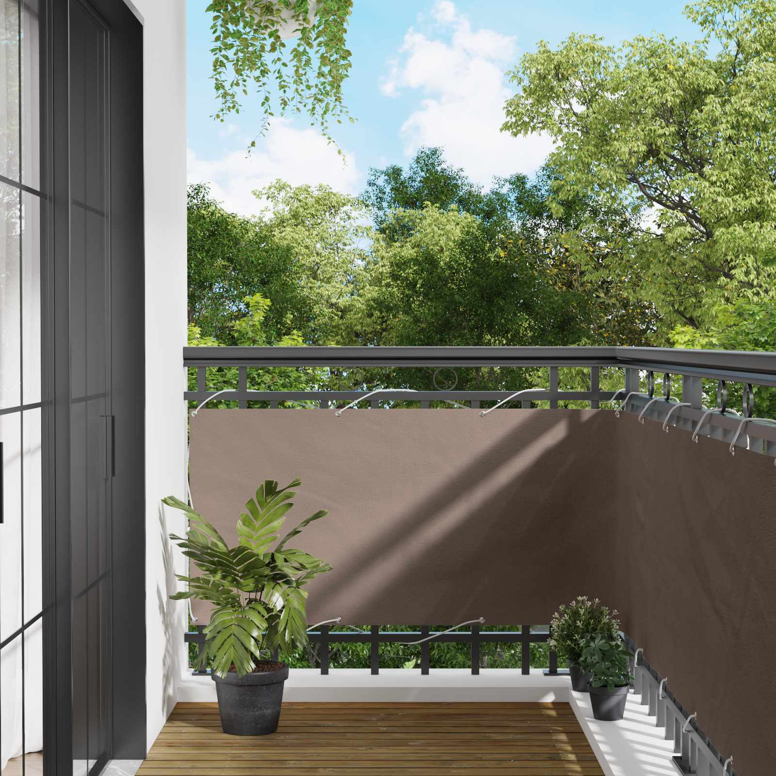 Rõdu Eesriie 75 x 200 cm PU kaetud Oxford alu Ristkülik