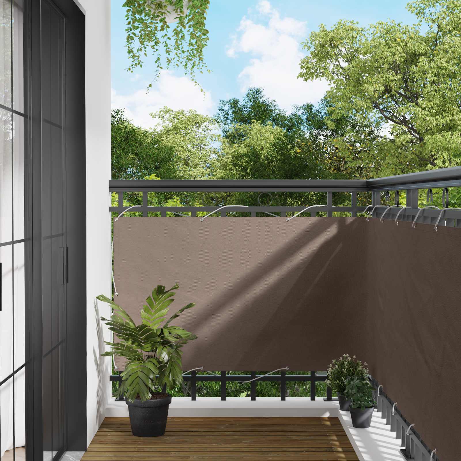 Rõdu Eesriie 90 x 200 cm PU kaetud Oxford alu Ristkülik