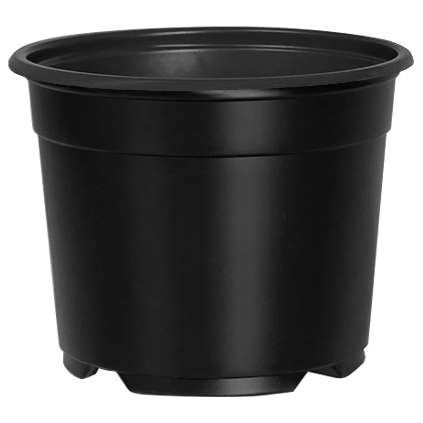 Ümmargune lillepott 200 tk Must Ø 10 x 8 cm Plastmass