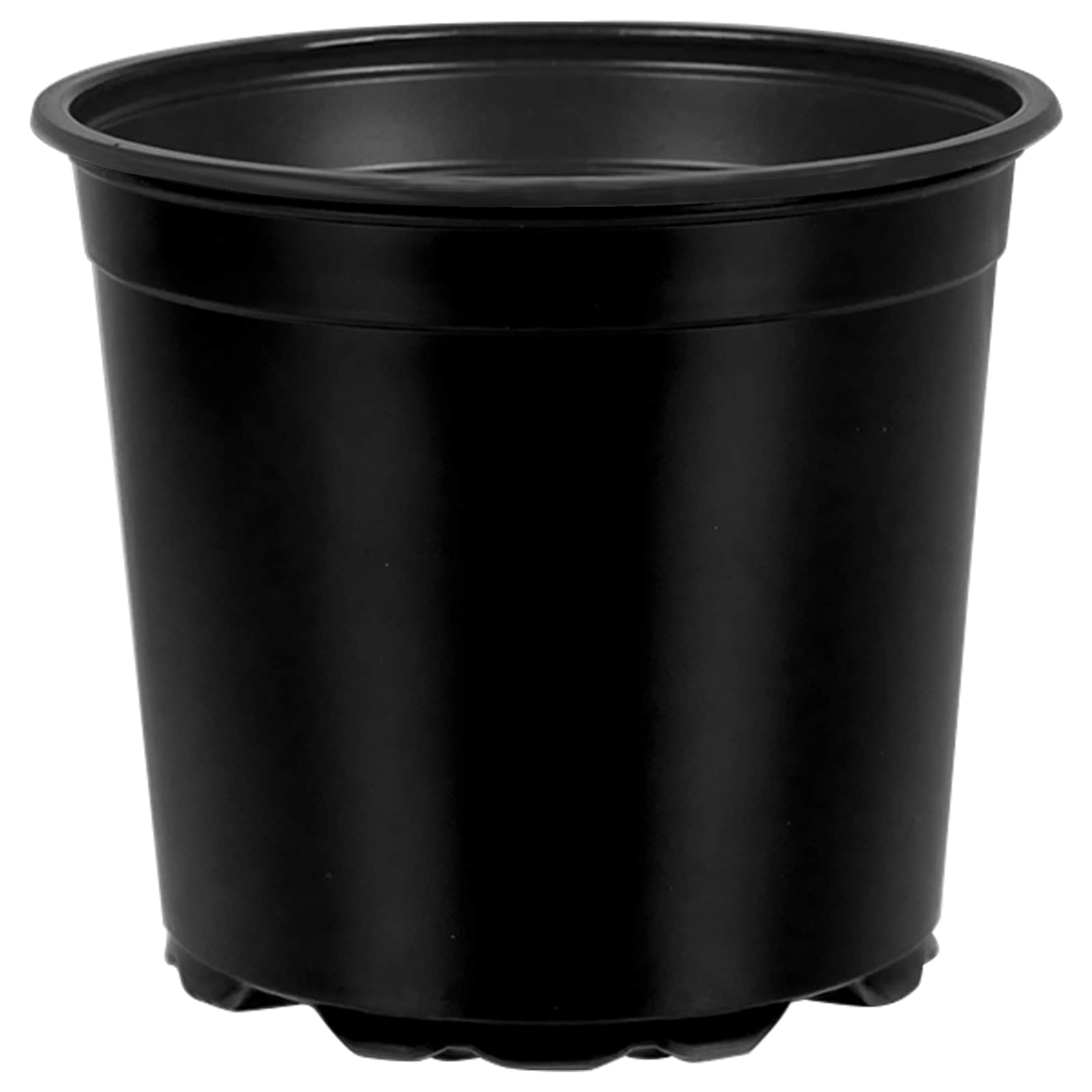 Ümmargune lillepott 100 tk Must Ø 15 x 13 cm Plastmass