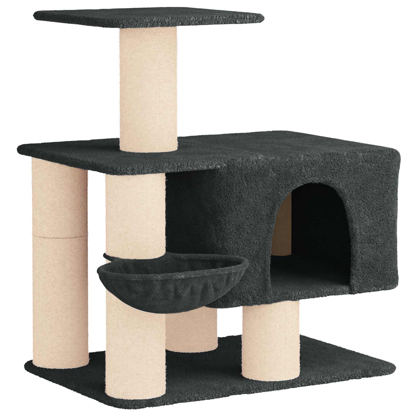 Kassipuu kraapimispostidega Tumehall 96 cm