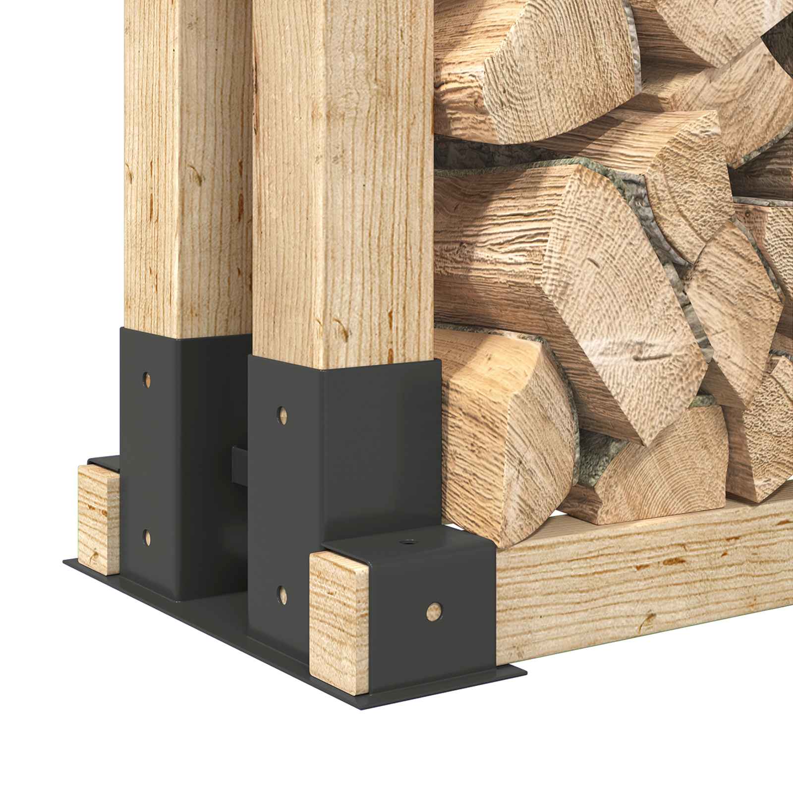 Küttepuude Virna Abivahend 12 tk Antratsiit 34 x 10 x 15 cm