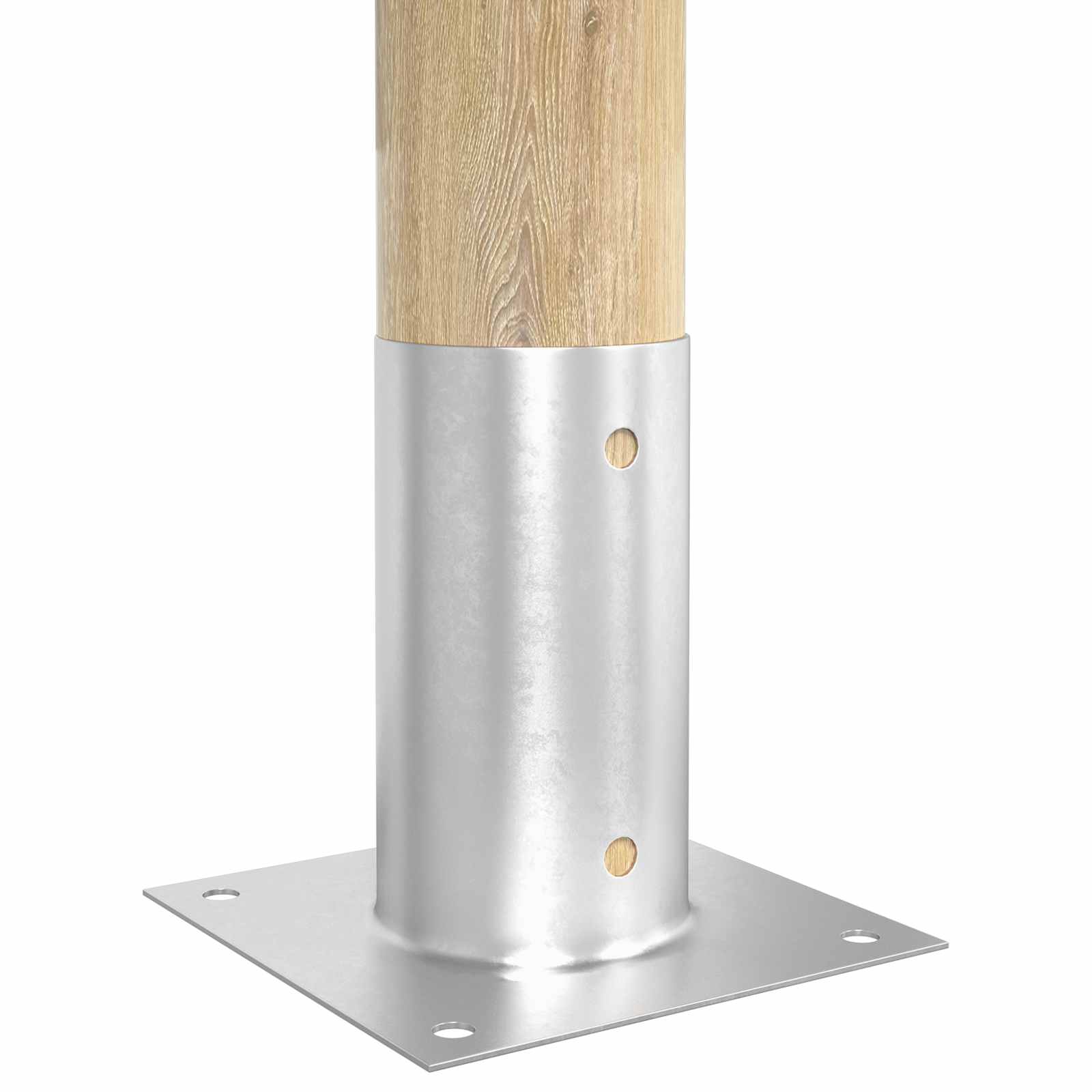 Ümmargune maapinna ankru 4 tk Hõbedane 15 x 15 x 15 cm Metall