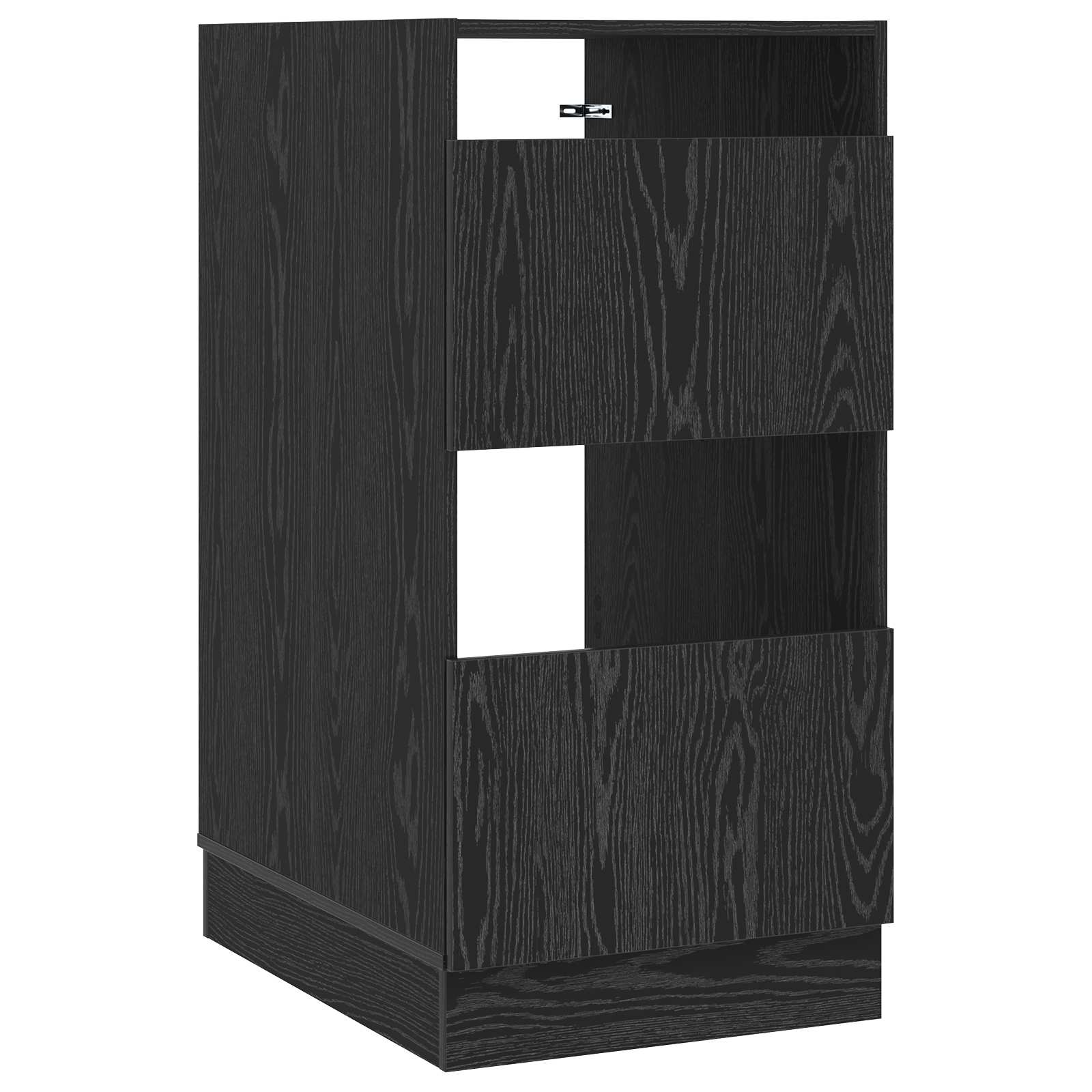 Pesukaapp ladustamisega Must tamm 50 x 68 x 102 cm Tehispuit