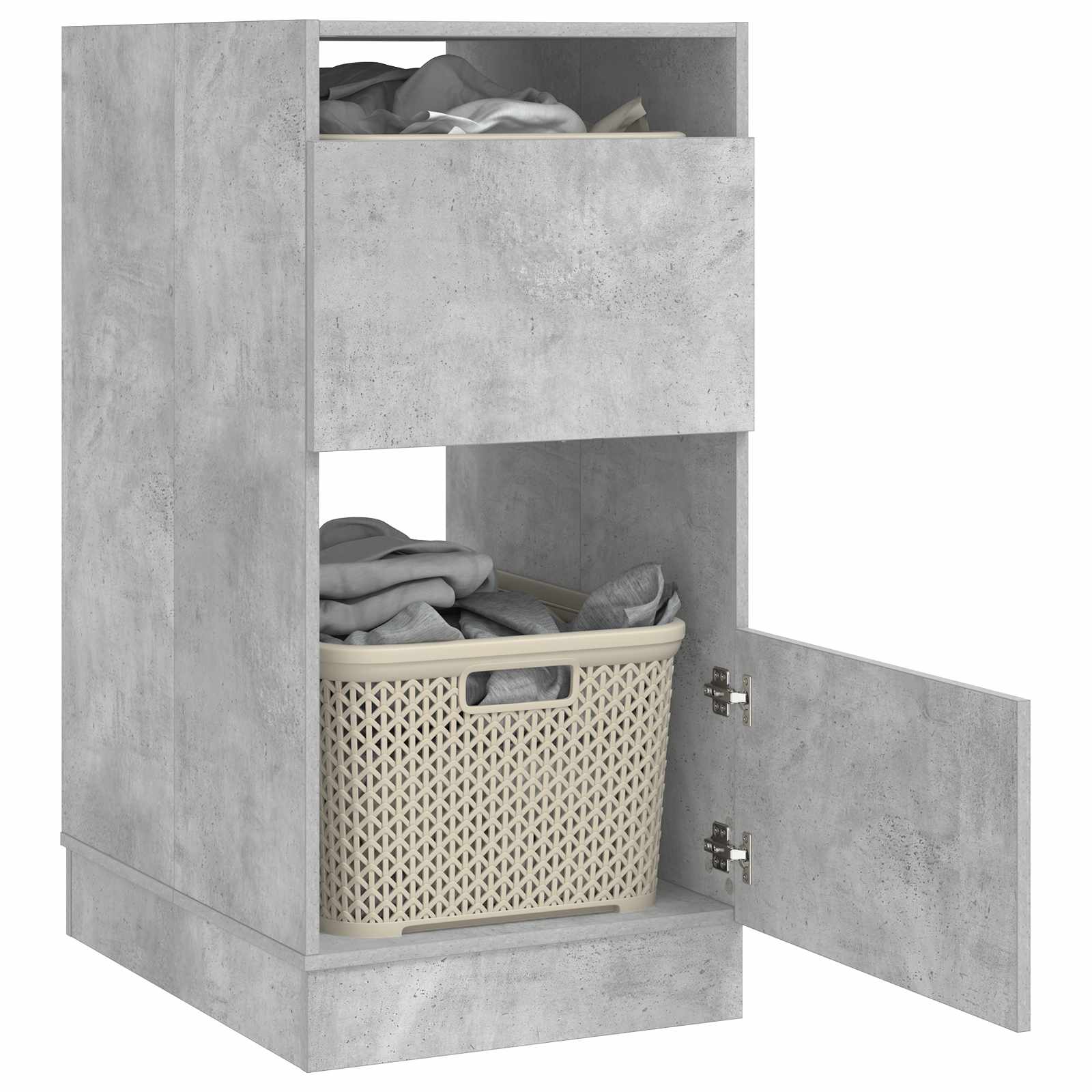 Pesukaapp ladustamisega Betoonhall 50 x 68 x 102 cm Tehispuit