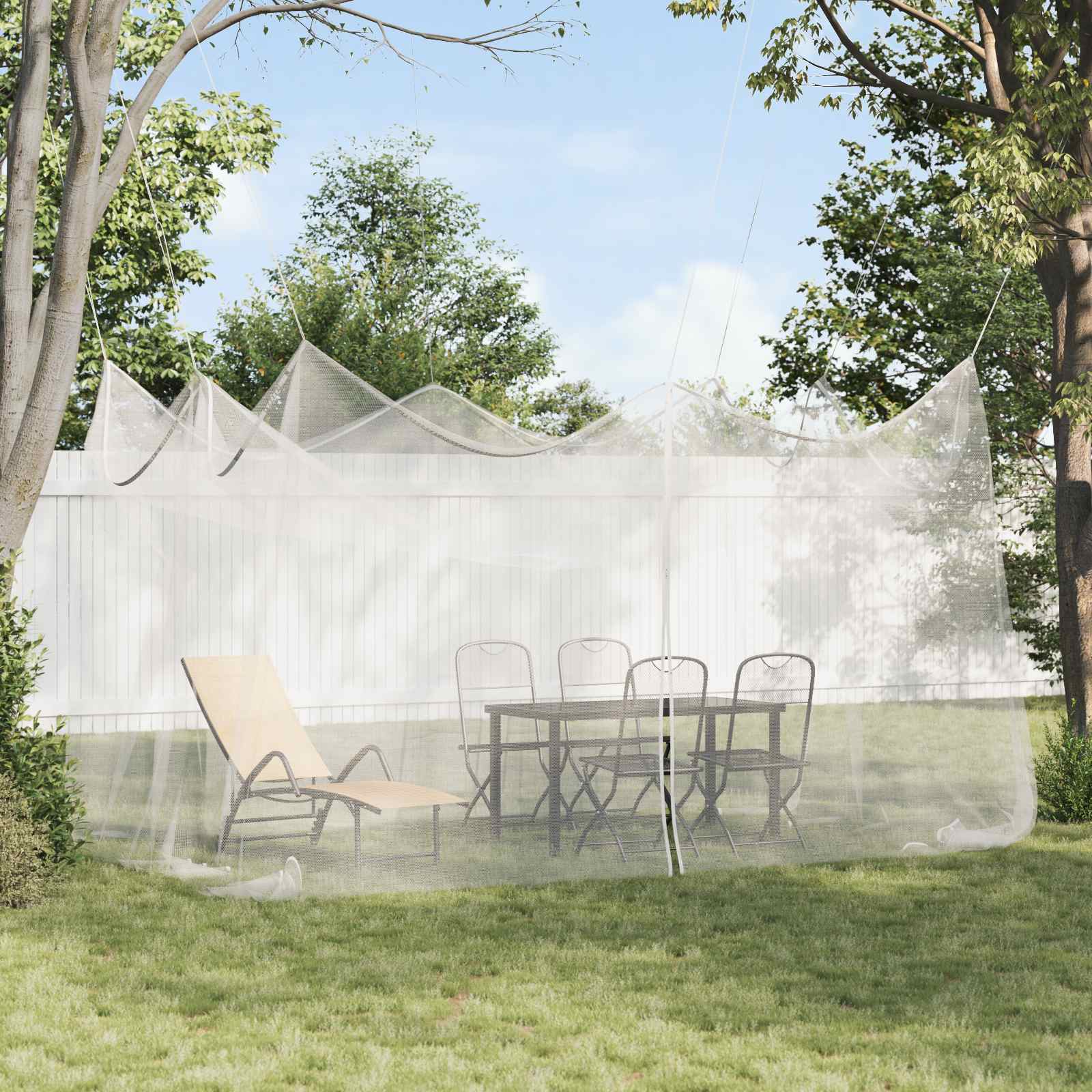 Aia sääsevõrk 220 mesh Valge 3 x 4,5 x 2,5 m Polüester