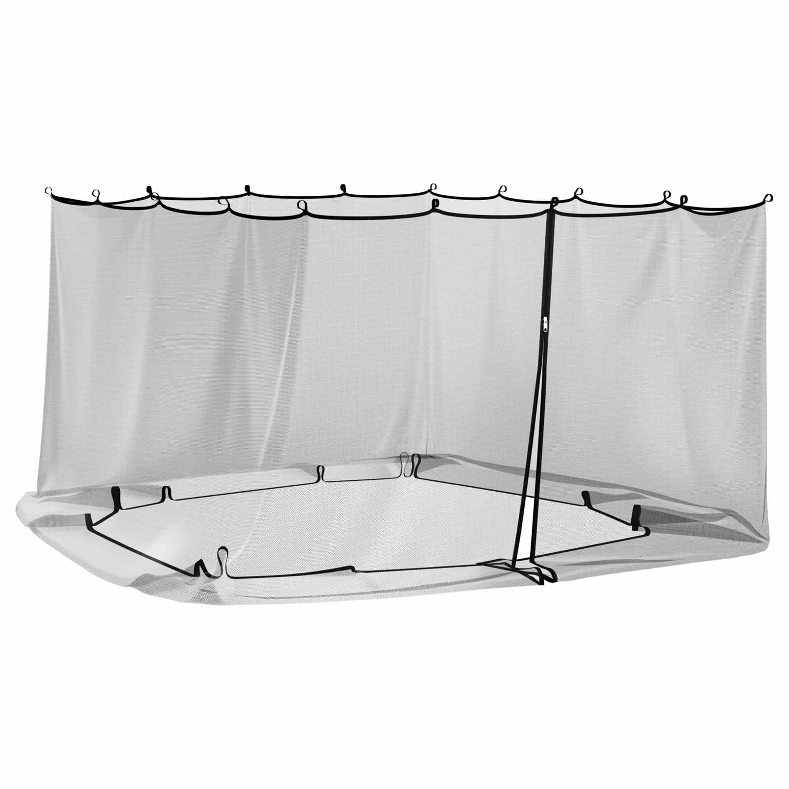 Sääsevõrk gazebole 220 mesh Must 4,5 x 3 x 2 m Polüester