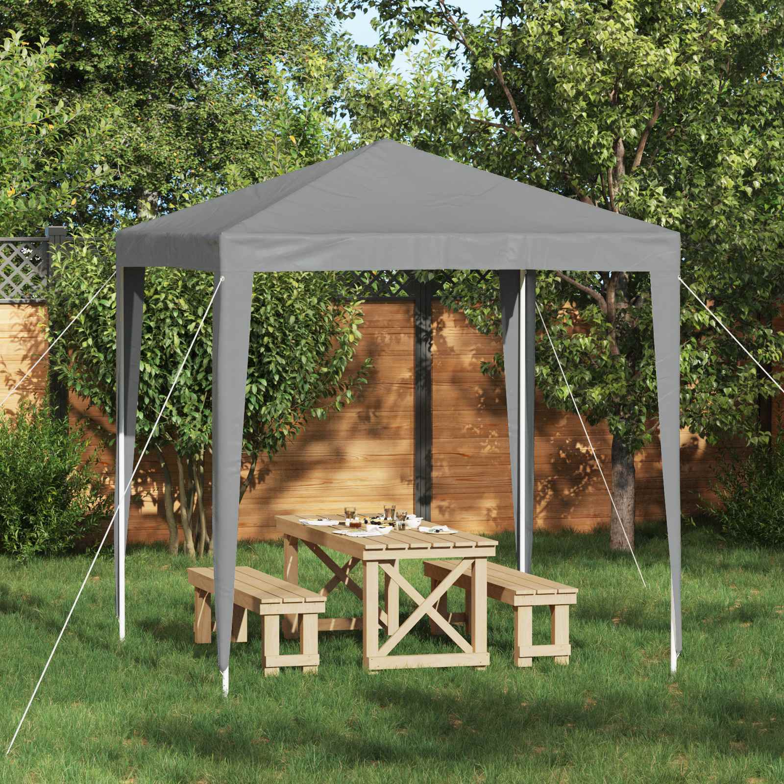 Pidutelgid 200 x 200 x 240 cm Helehall PE ja teras