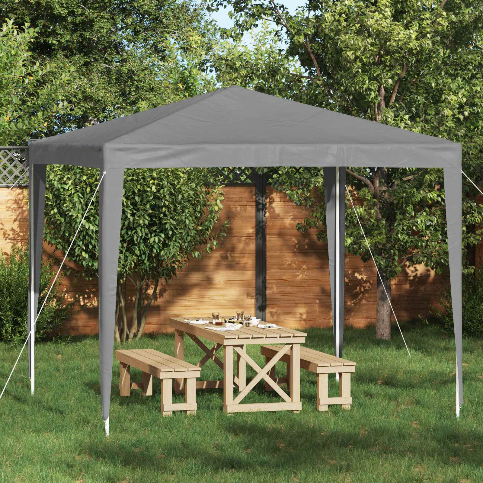Pidutelgid 250 x 250 x 240 cm Helehall PE ja teras