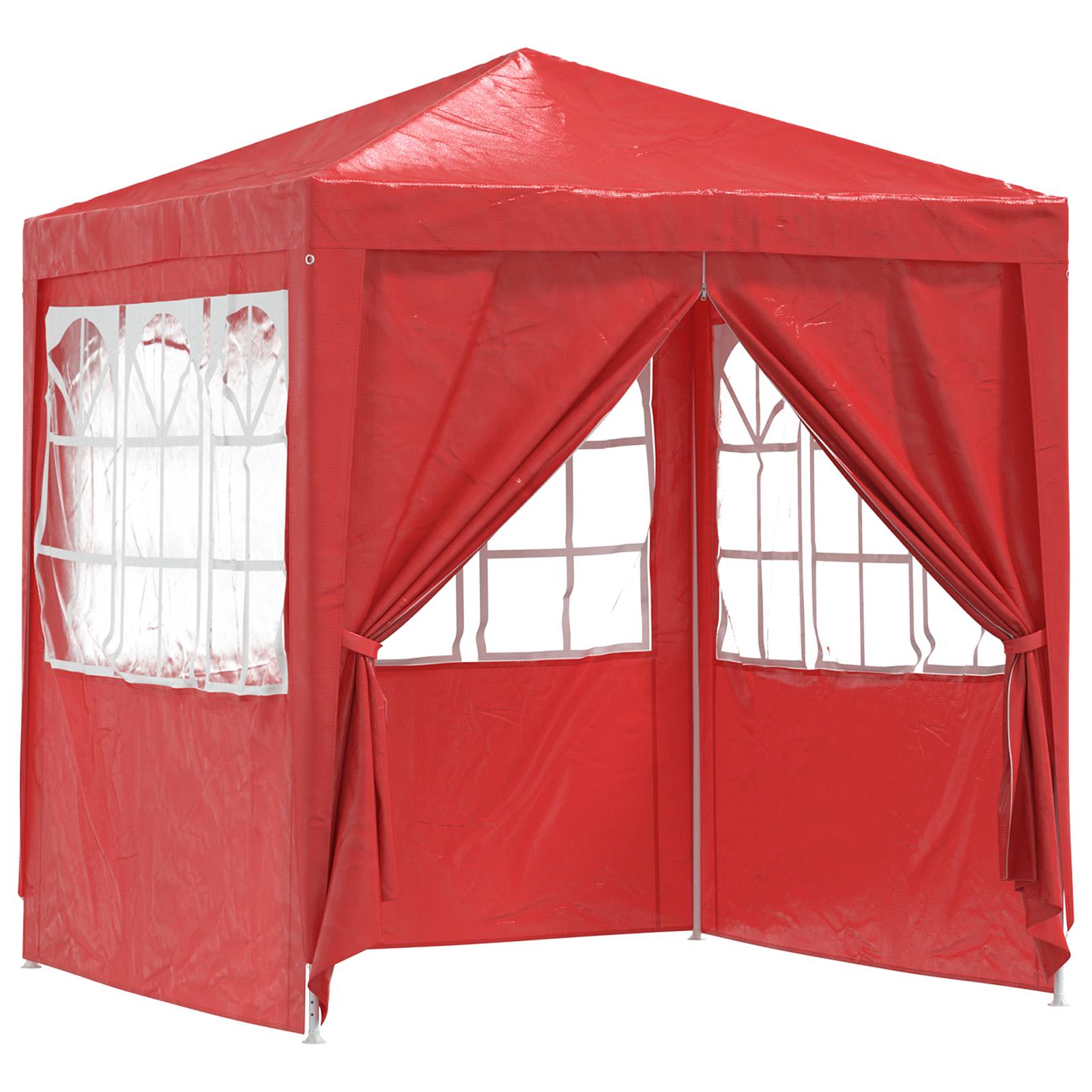 Pidutelgid 200 x 200 x 240 cm Punane PE ja teras