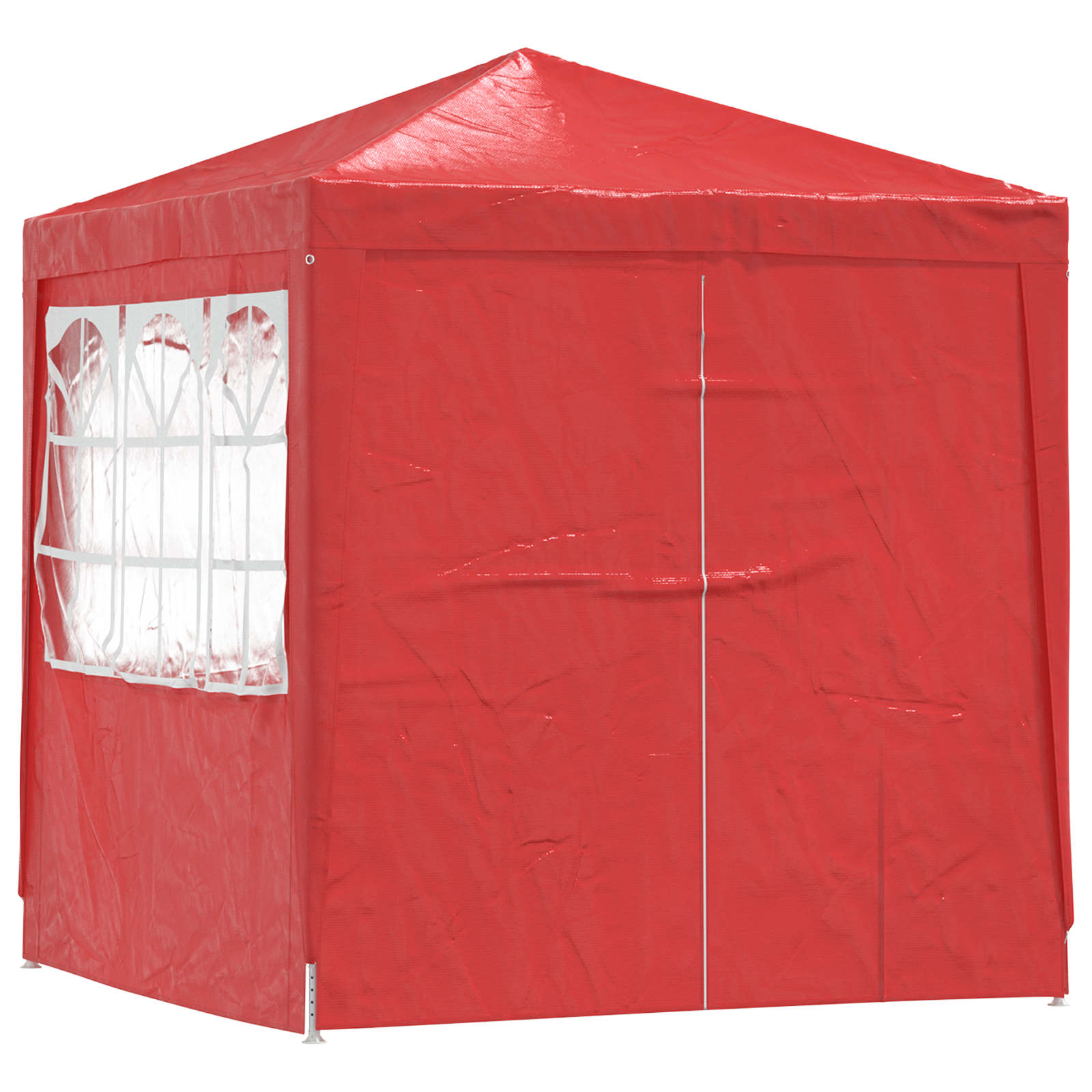 Pidutelgid 200 x 200 x 240 cm Punane PE ja teras