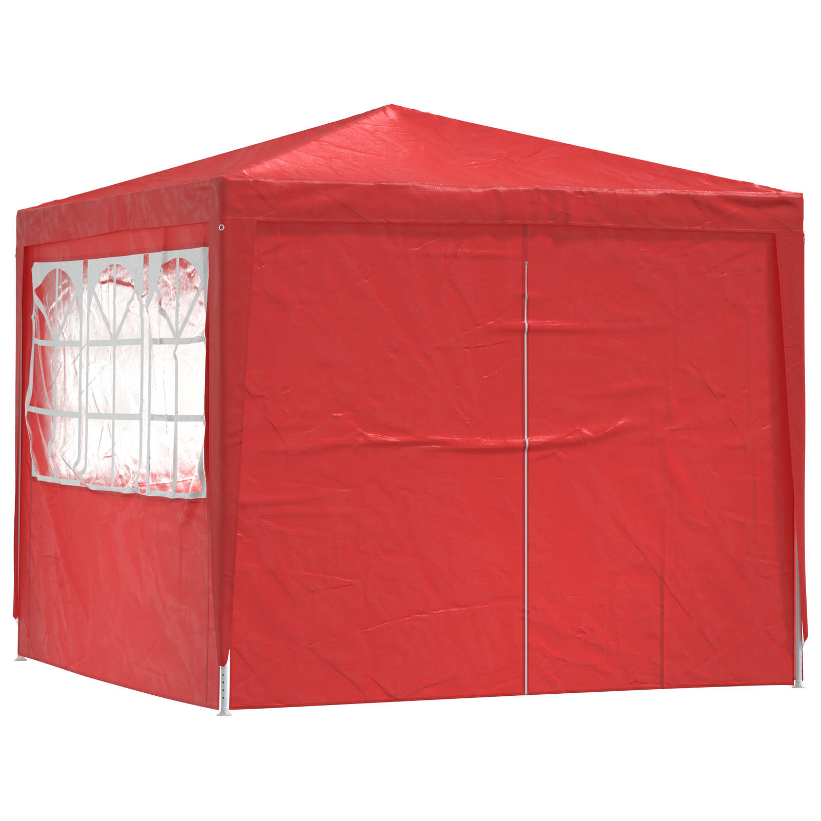 Pidutelgid 250 x 250 x 240 cm Punane PE ja teras
