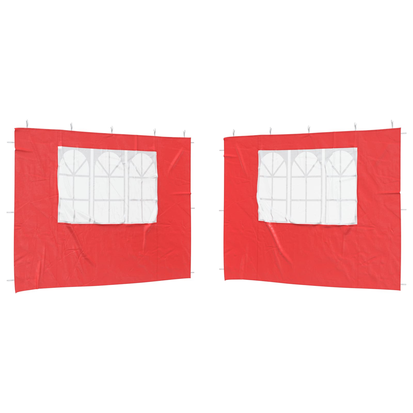 Peotelgi külgtool 2 tk 300 x 195 cm Punane PE ja teras