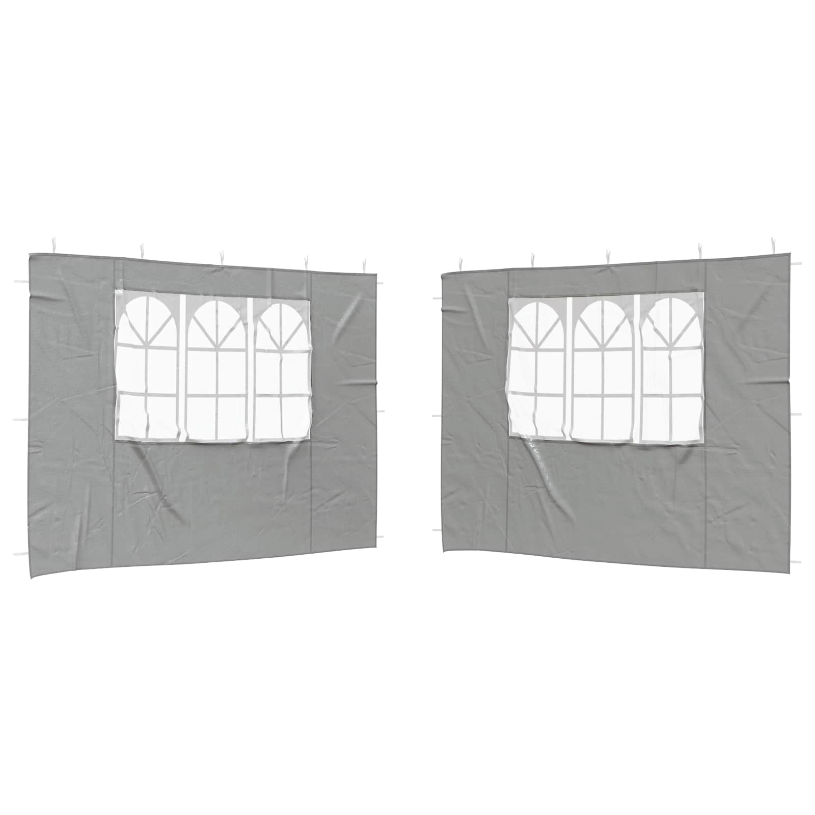 Peotelgi külgtool 2 tk 300 x 195 cm Helehall PE ja teras