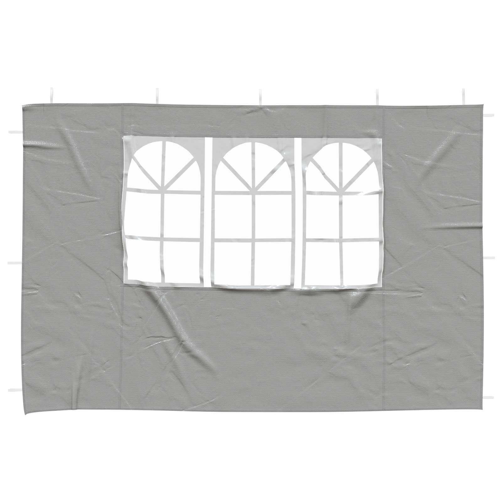 Peotelgi külgtool 2 tk 300 x 195 cm Helehall PE ja teras