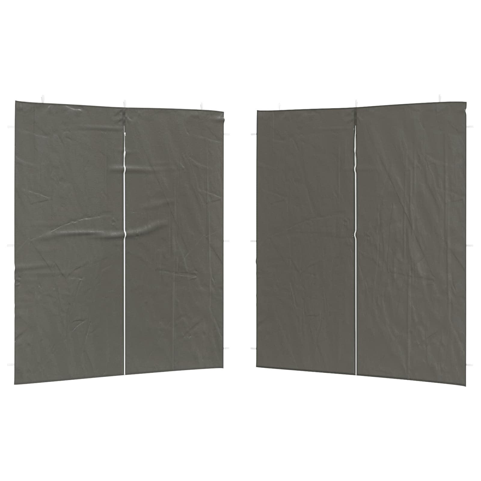 Peotelgi külgtool 2 tk 200 x 195 cm Antratsiit PE ja teras