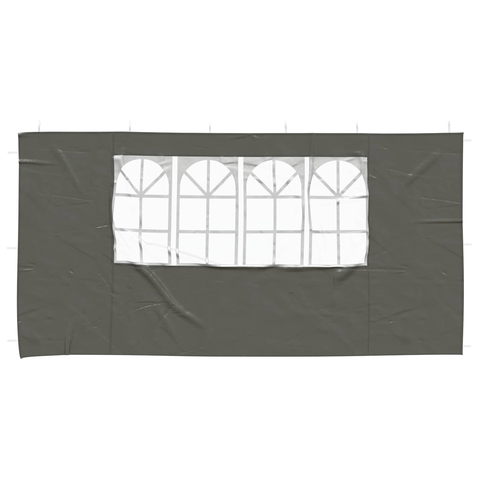 Peotelgi külgtool 2 tk 400 x 195 cm Antratsiit PE ja teras