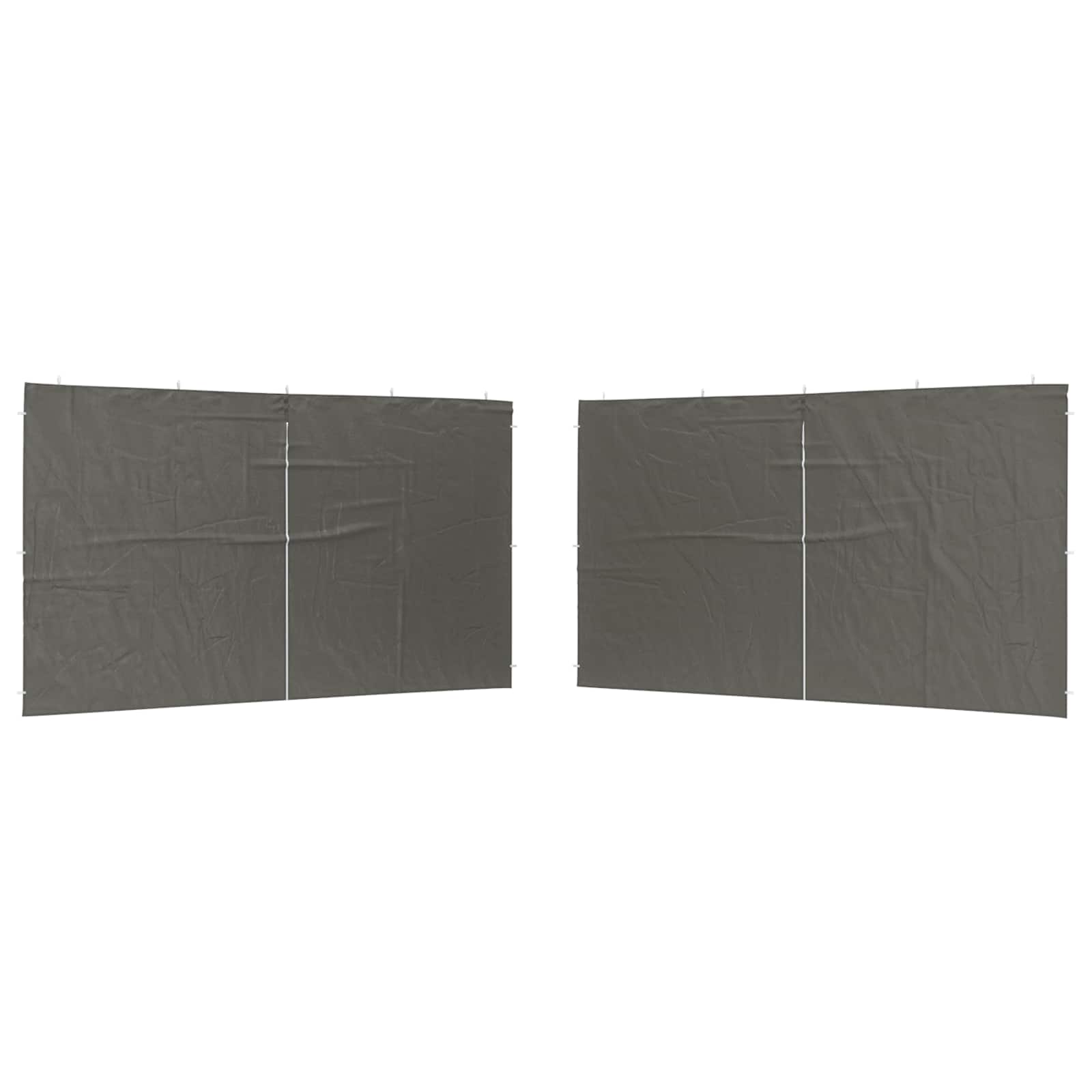 Peotelgi külgtool 2 tk 400 x 195 cm Antratsiit PE ja teras