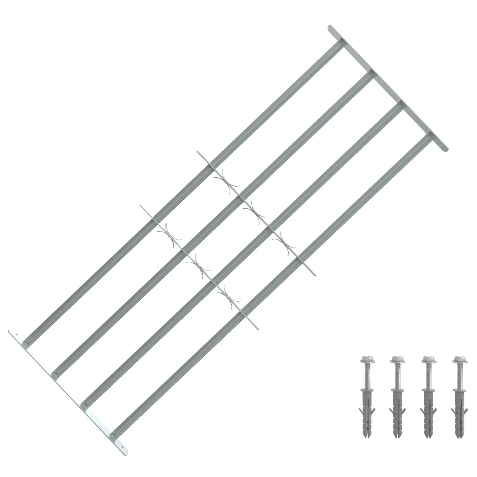 Akna turvavõre 4 ristvartiga 3 tk 4 Risttalad 930-1740 mm