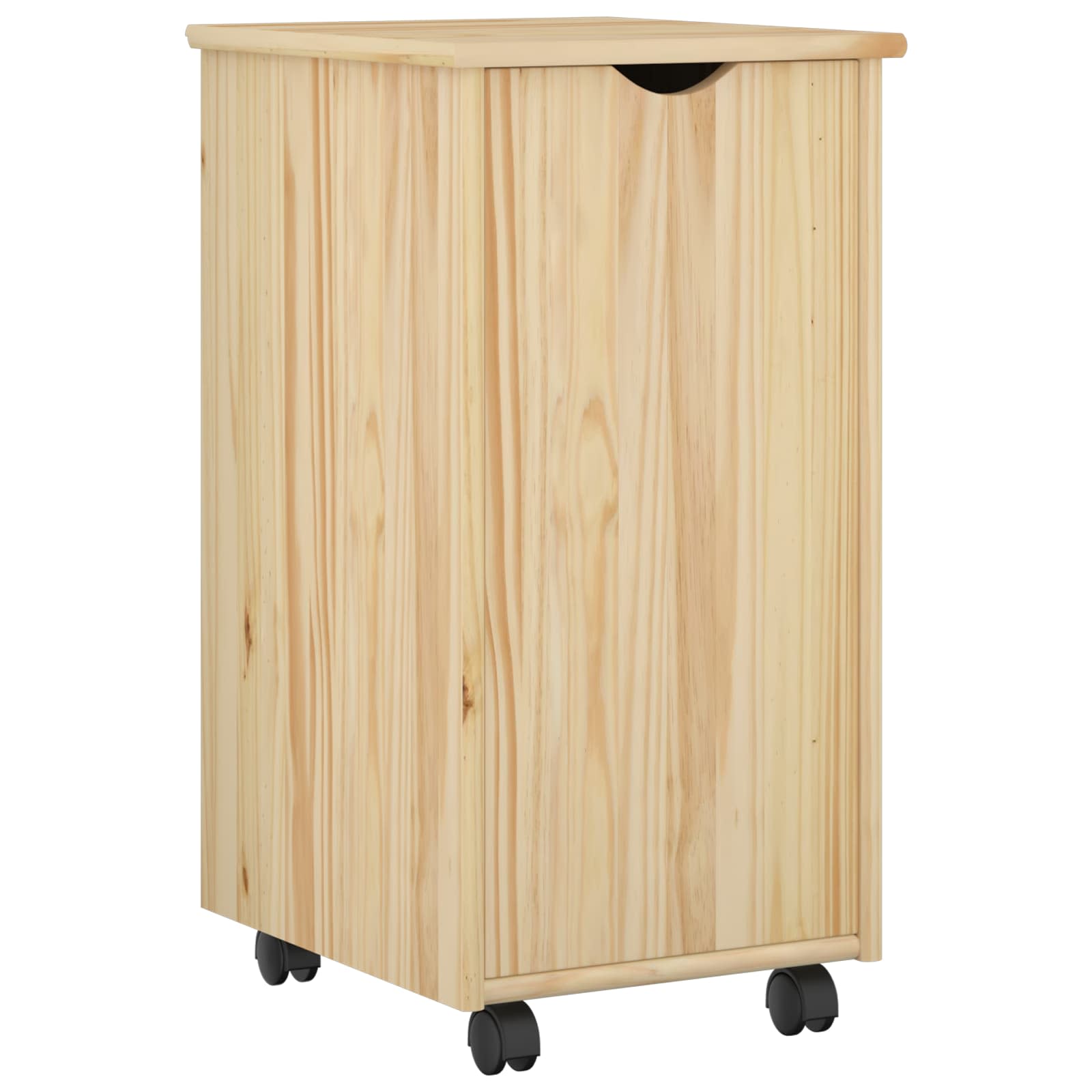 Rattaga kapp Pruun 34 x 39 x 65,5 cm Kindel männipuidust