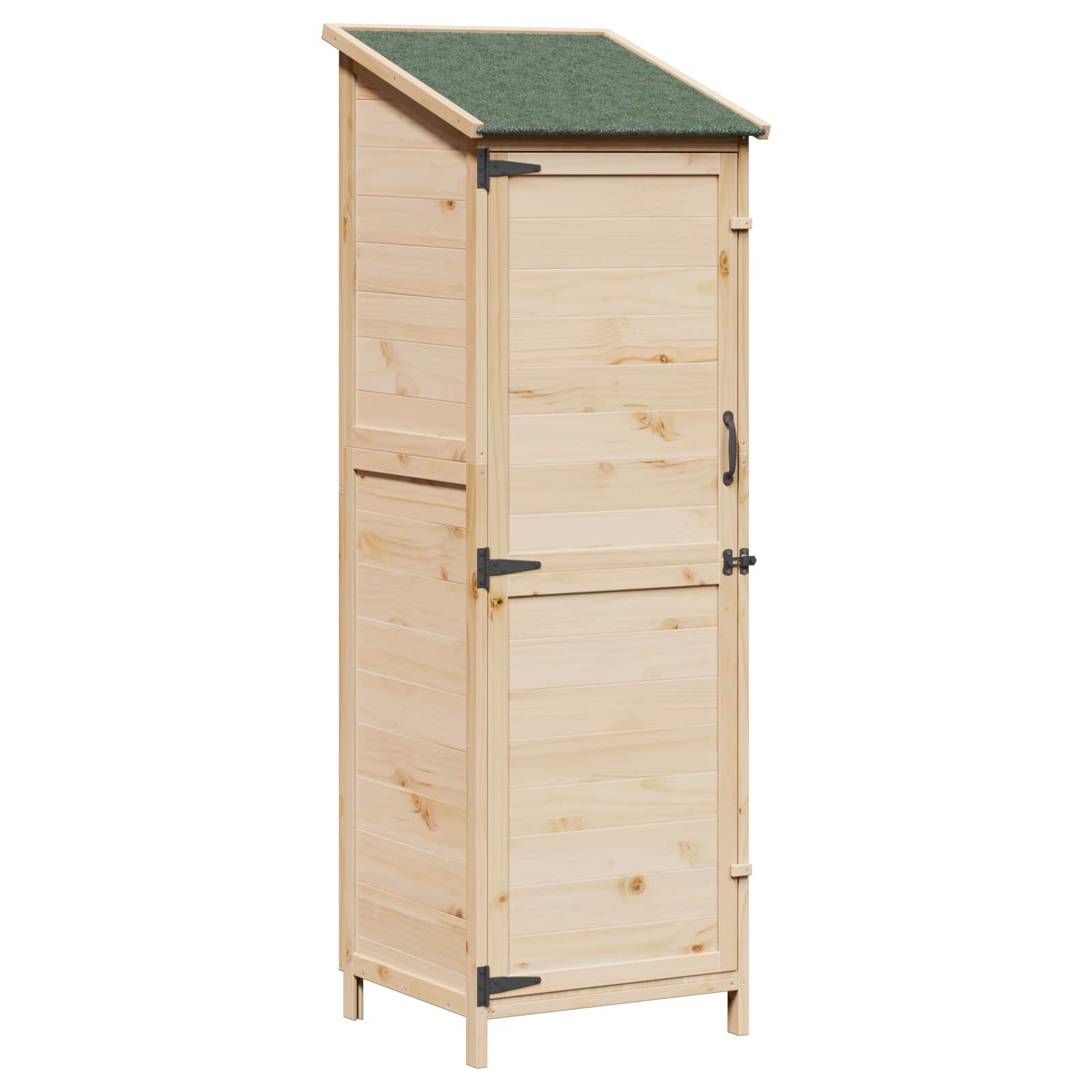 Aiashed lukuga Naturaalne 59,5 x 56 x 176,5 cm Tugev kuusepuit