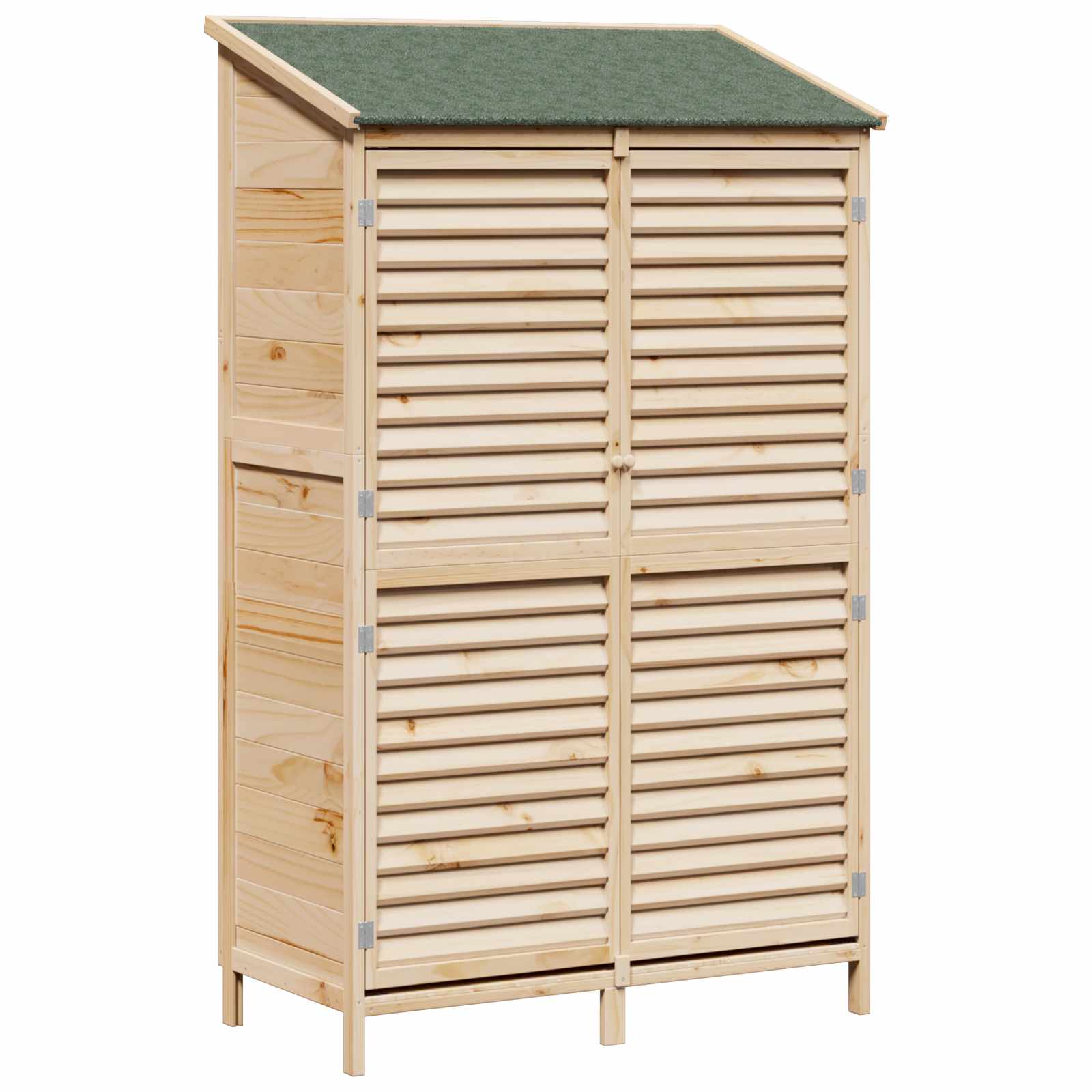 Aiashed katusega Naturaalne 106 x 56 x 176,5 cm Tugev kuusepuit