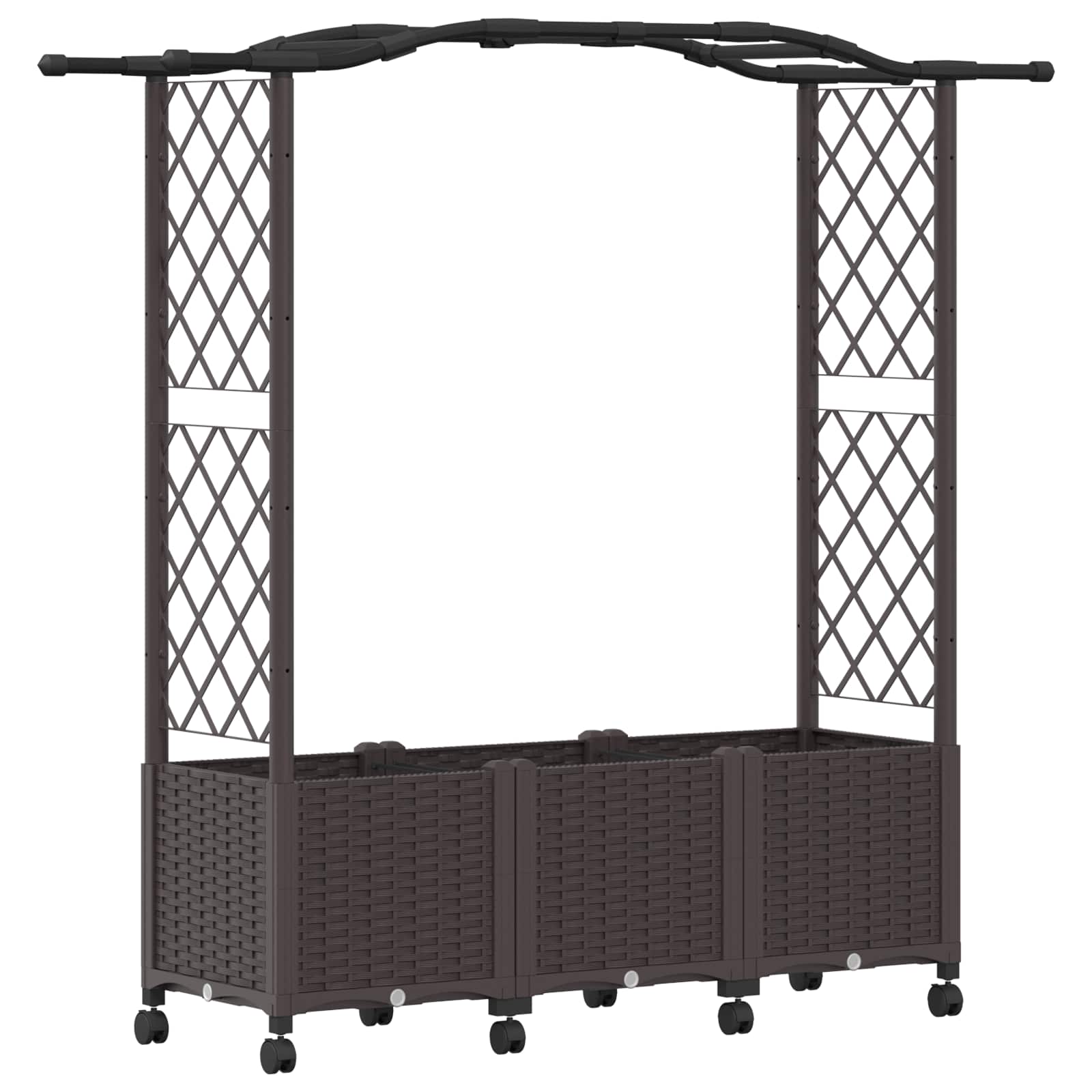 Tõstetud Padi Kase ja Katusega Pruun 164 x 40 x 144 cm PP