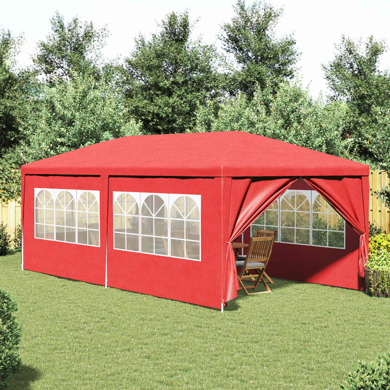 Pidutelgid 600 x 300 x 255 cm Punane PE ja teras
