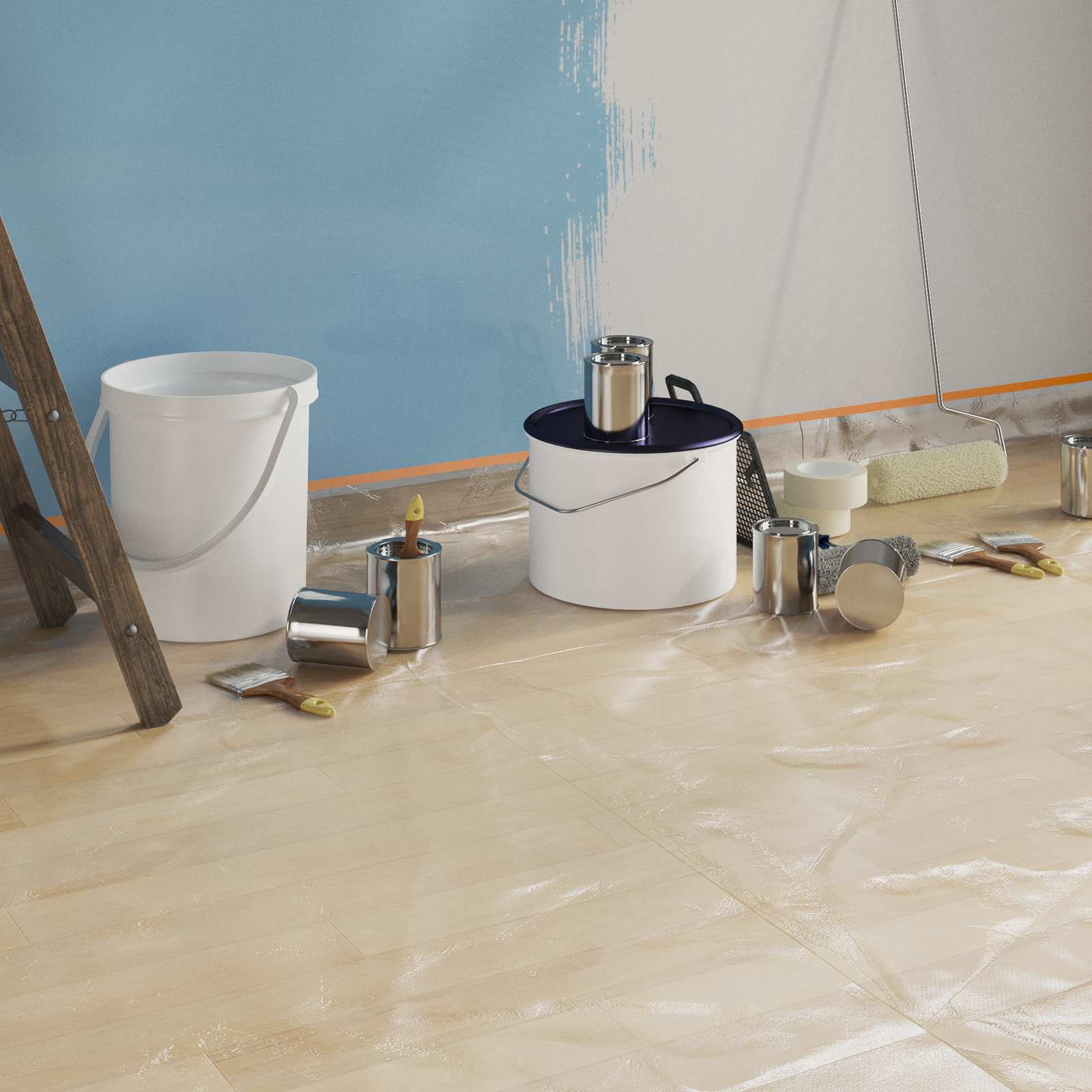 Tolmuplaat kleeplindiga 6 tk Läbipaistev 55 x 3300 cm HDPE