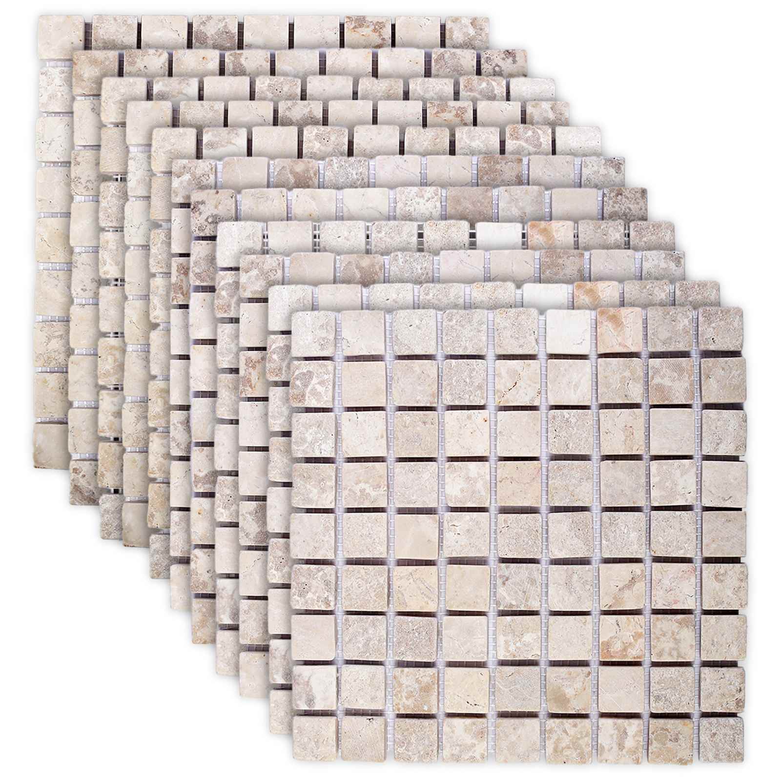 Mosaiik Tellised Kreemjas 30 x 30 cm Marmor