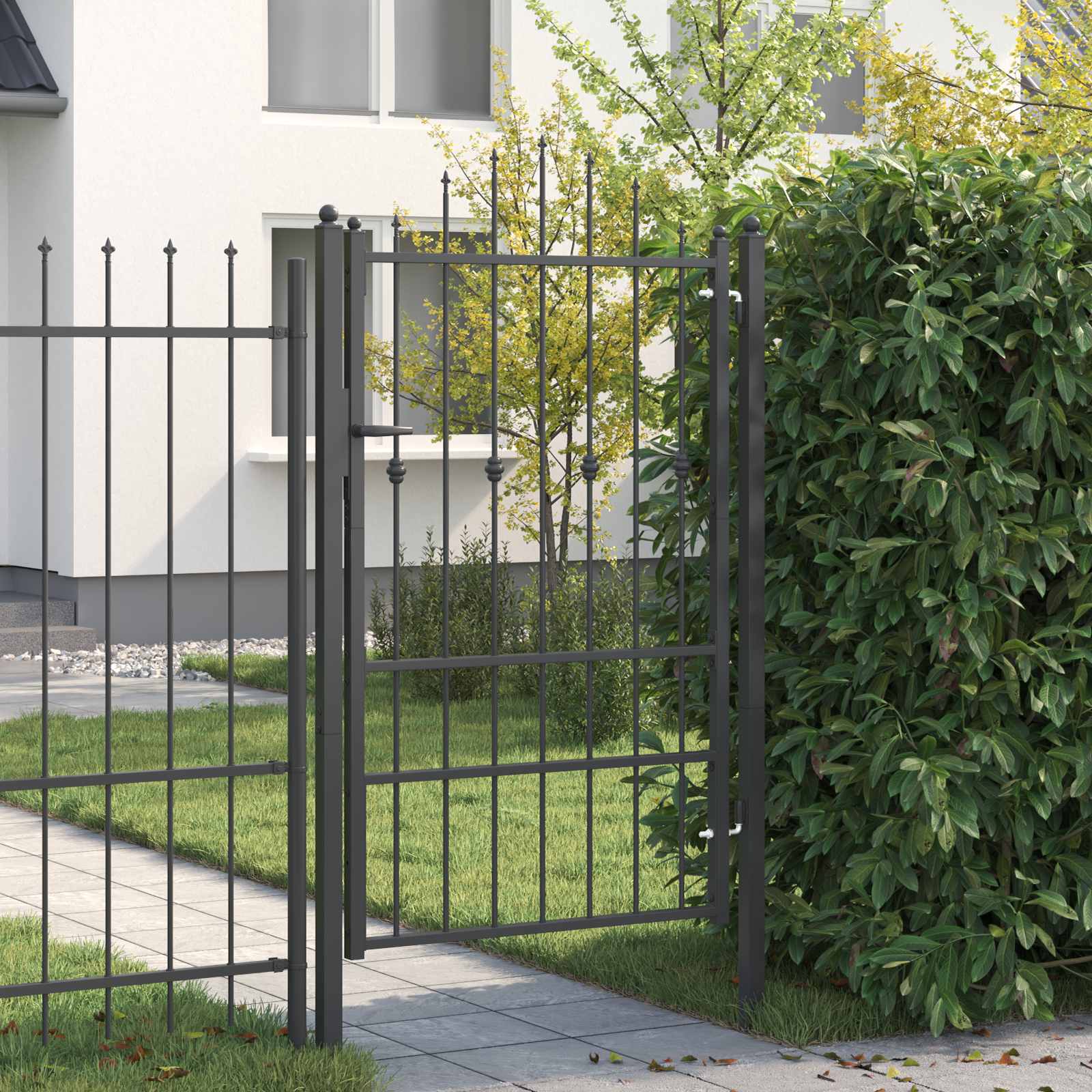 Tara aed ASTEN 100 x 150 cm Metall Must Lukustatav